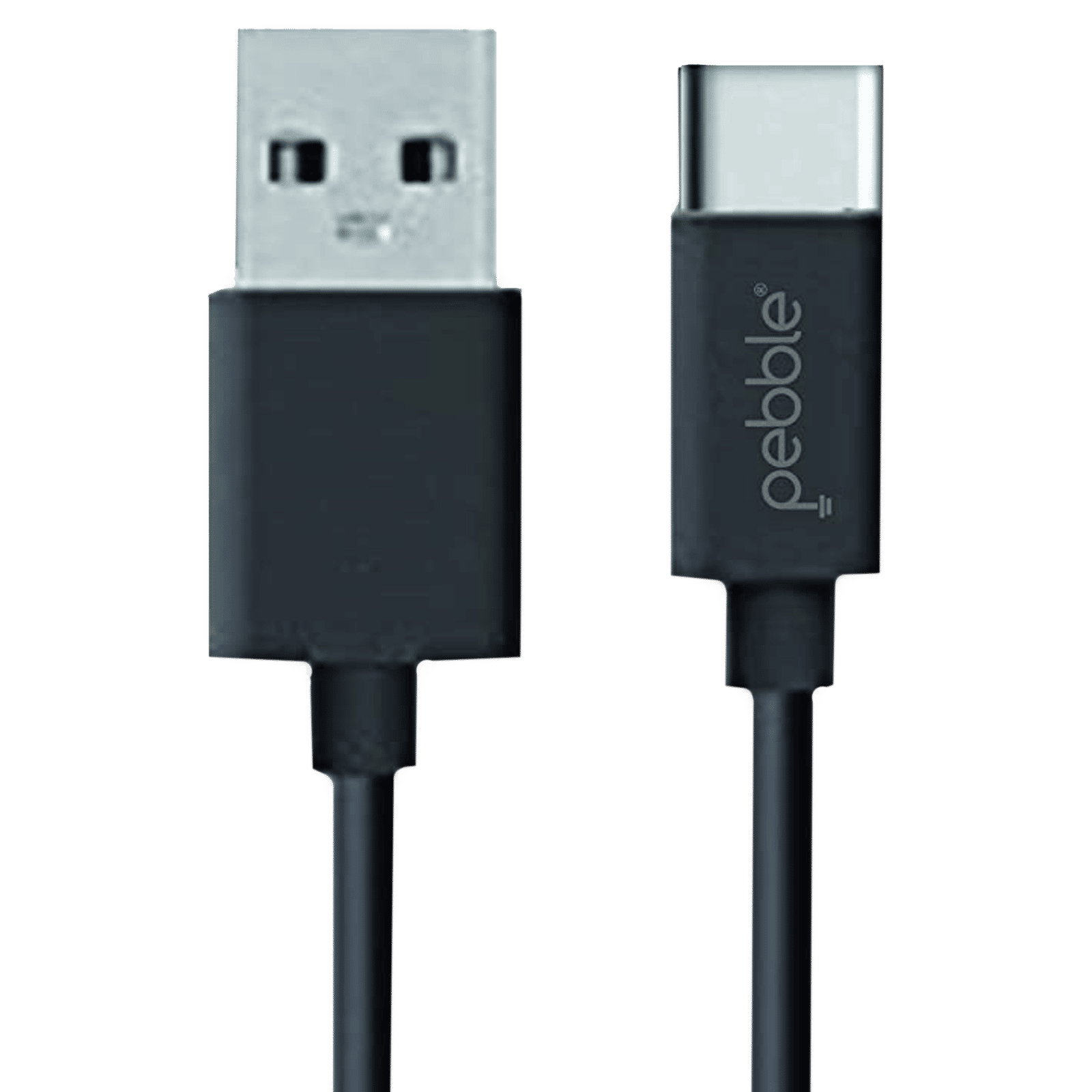 Pebble Type A to Type C 3.3 Feet (1M) Cable (Sync and Charge, Black)_4