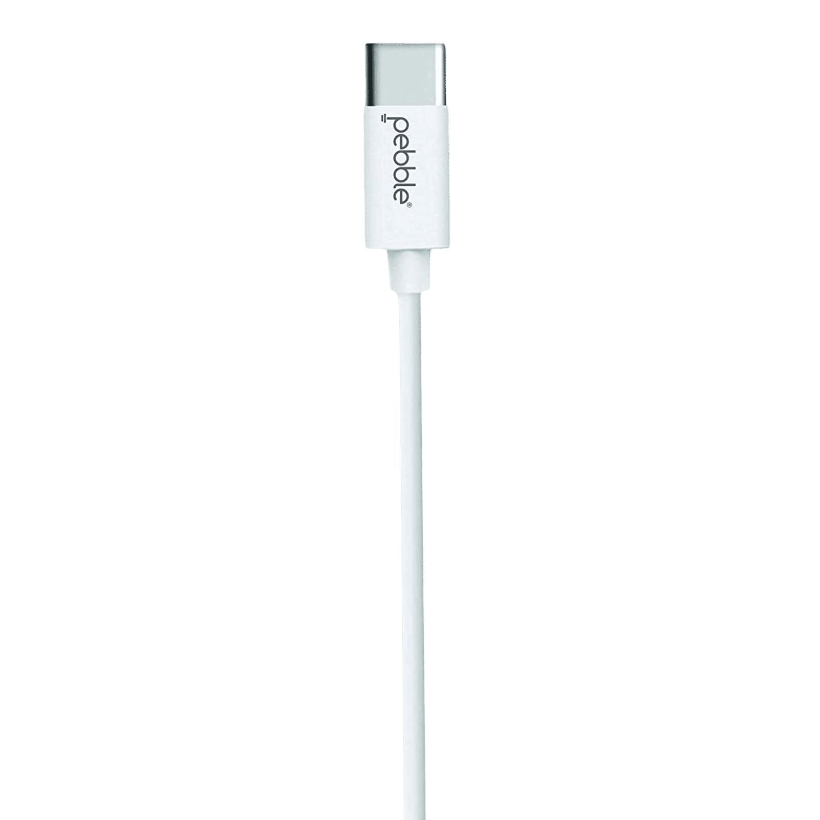 Pebble Type A to Type C 3.3 Feet (1M) Cable (Sync and Charge, White)_3