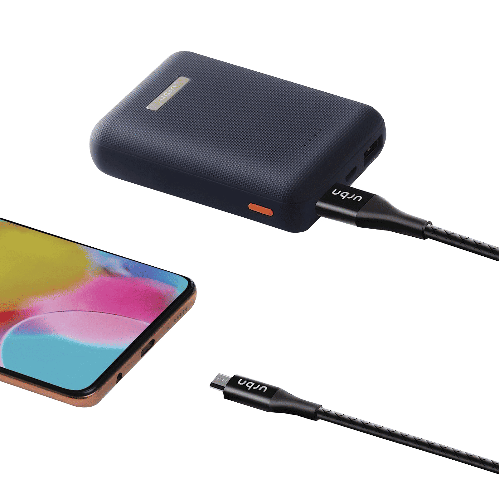 urbn Type A to Micro USB 3.9 Feet (1.2M) Cable (Tangle Free Design, Black)_4