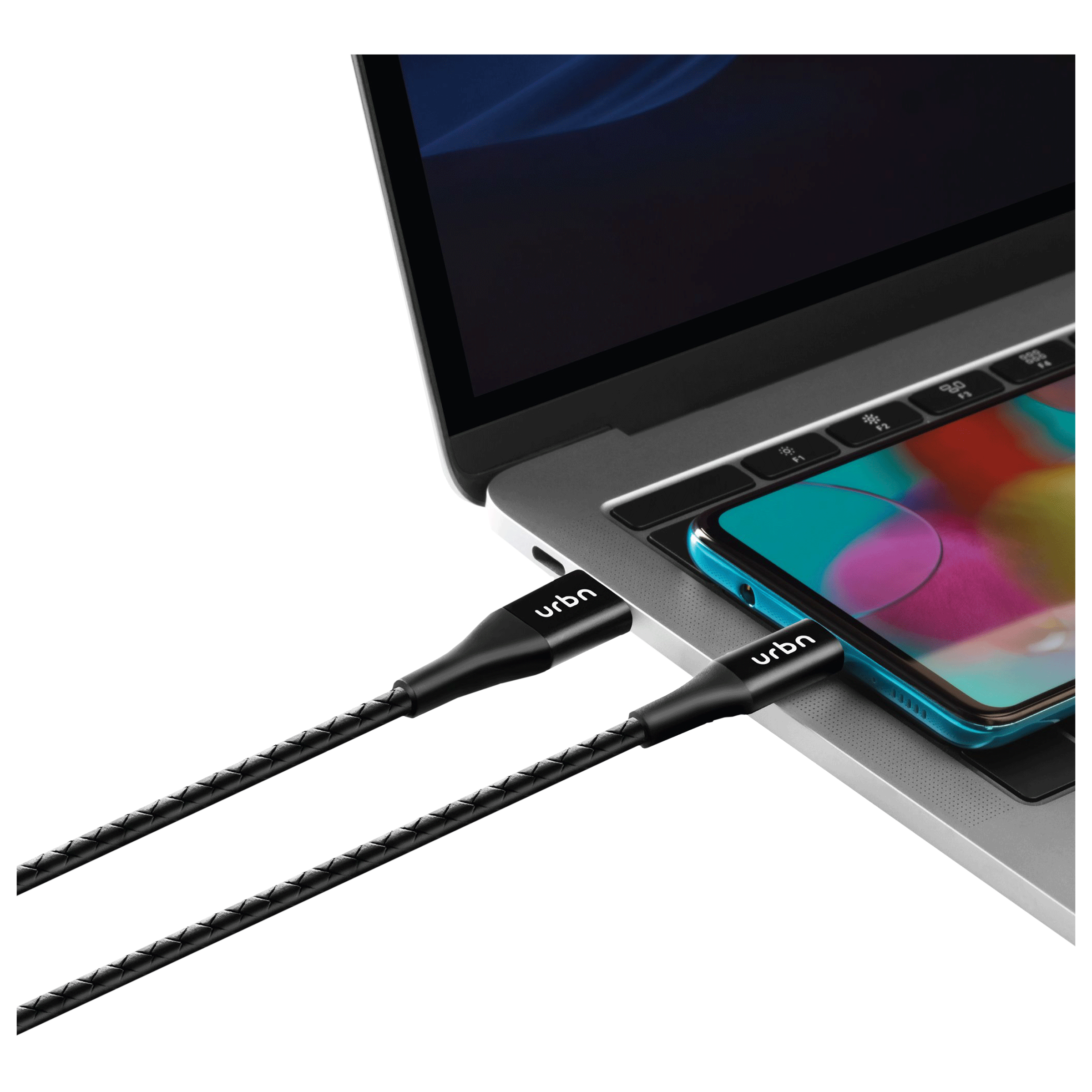 urbn Type A to Micro USB 3.9 Feet (1.2M) Cable (Tangle Free Design, Black)_5