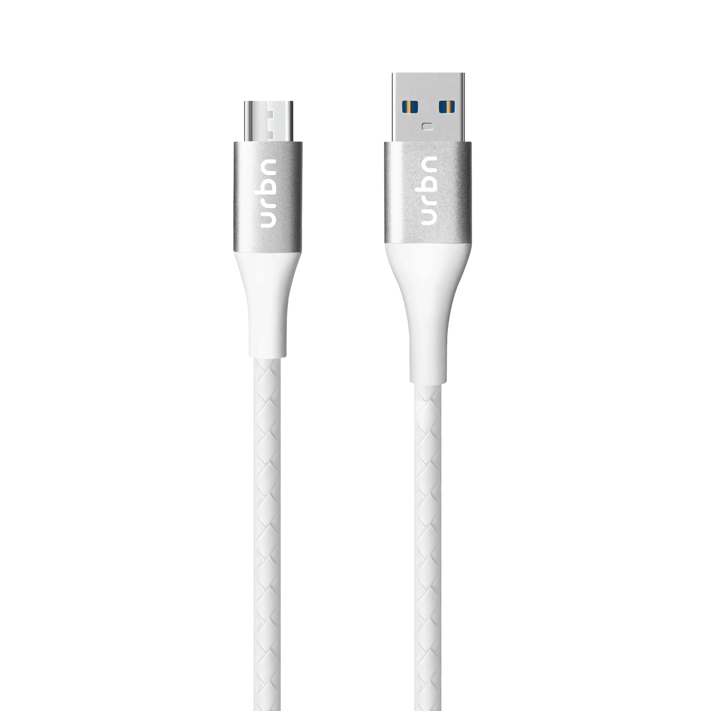 urbn Type A to Micro USB 3.9 Feet (1.2M) Cable (Tangle Free Design, White)_3