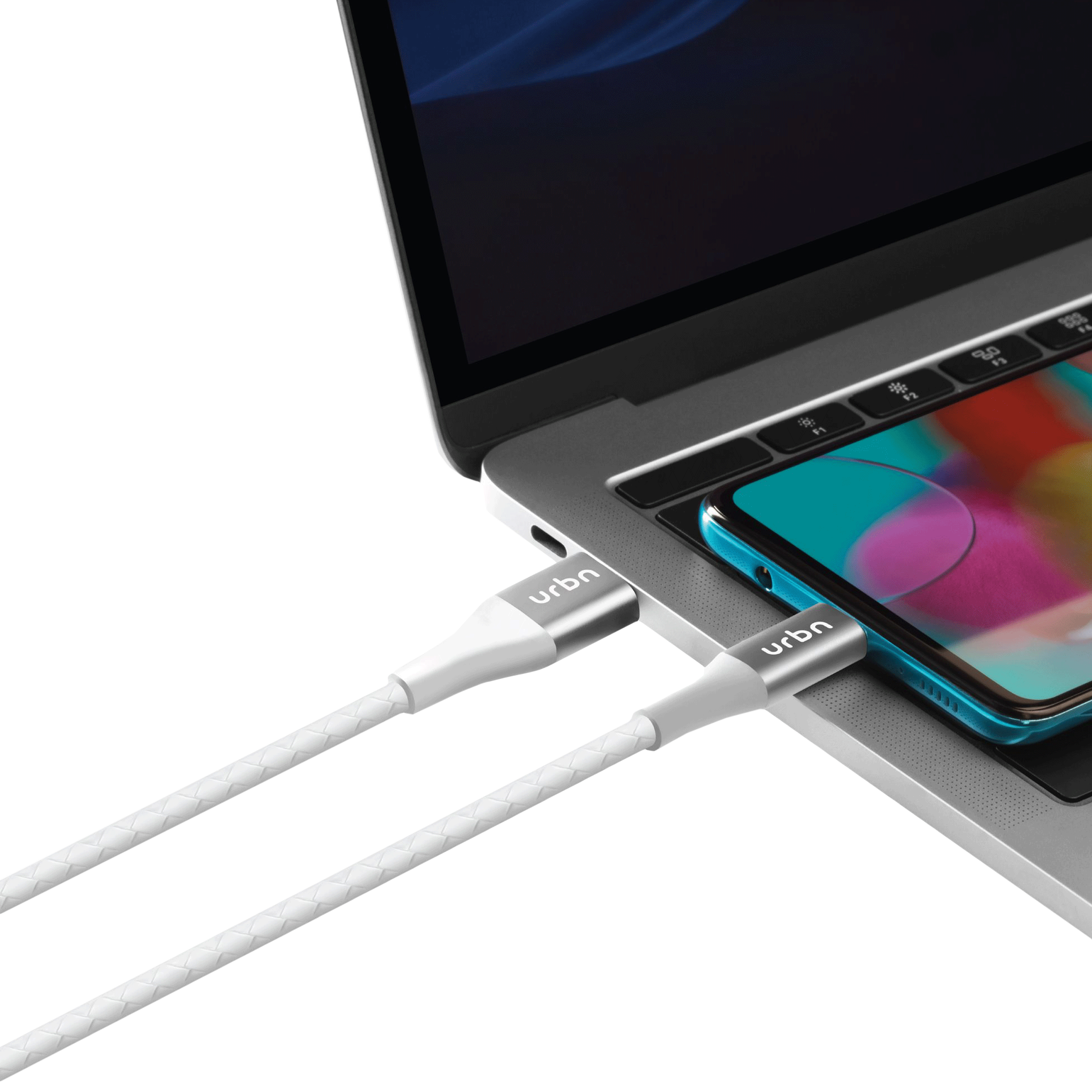 urbn Type A to Micro USB 3.9 Feet (1.2M) Cable (Tangle Free Design, White)_5