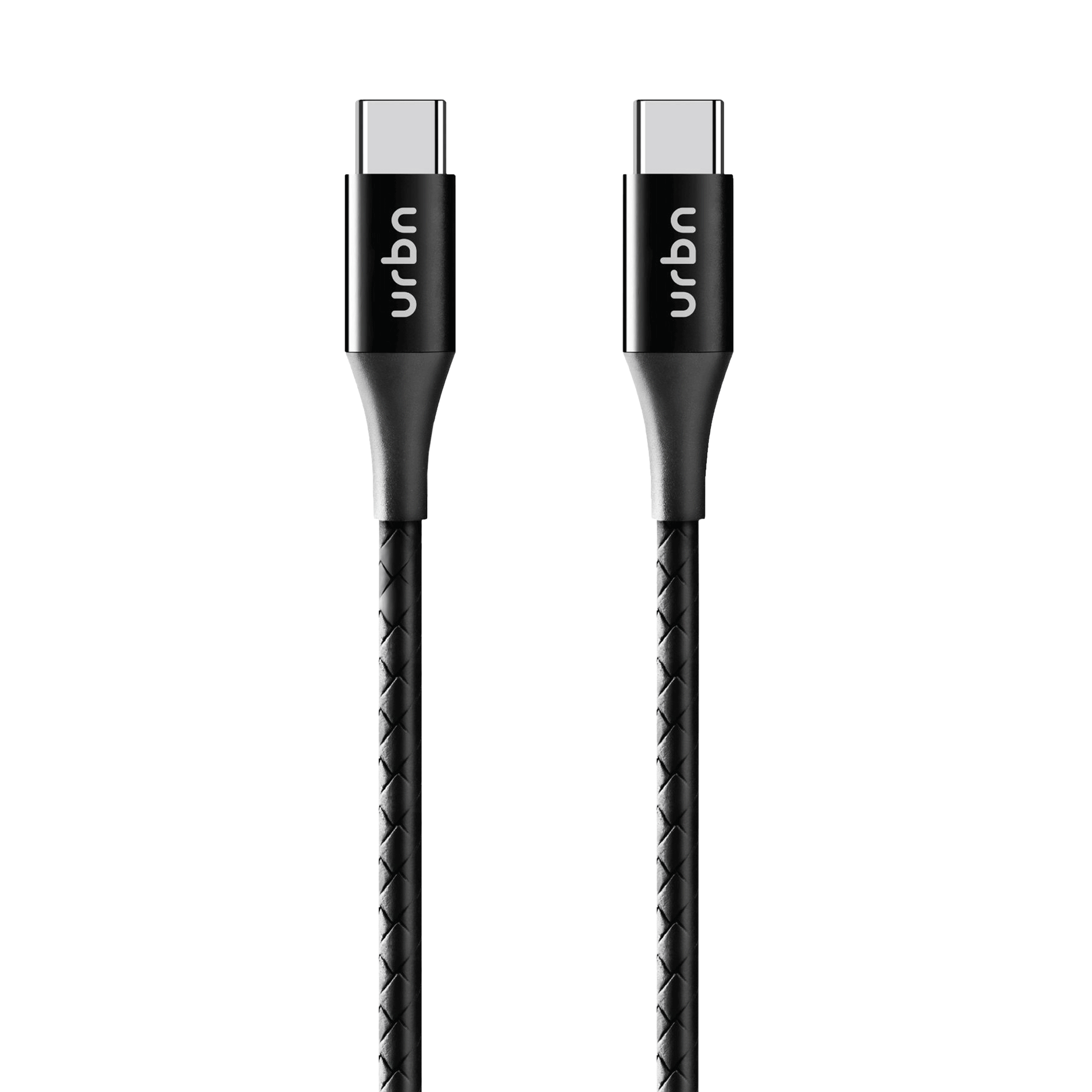urbn Type C to Type C 3.9 Feet (1.2M) Cable (Tangle Free Design, Black)_3