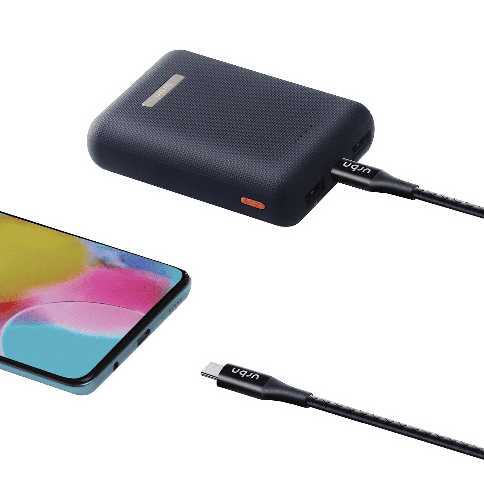 urbn Type C to Type C 3.9 Feet (1.2M) Cable (Tangle Free Design, Black)_4