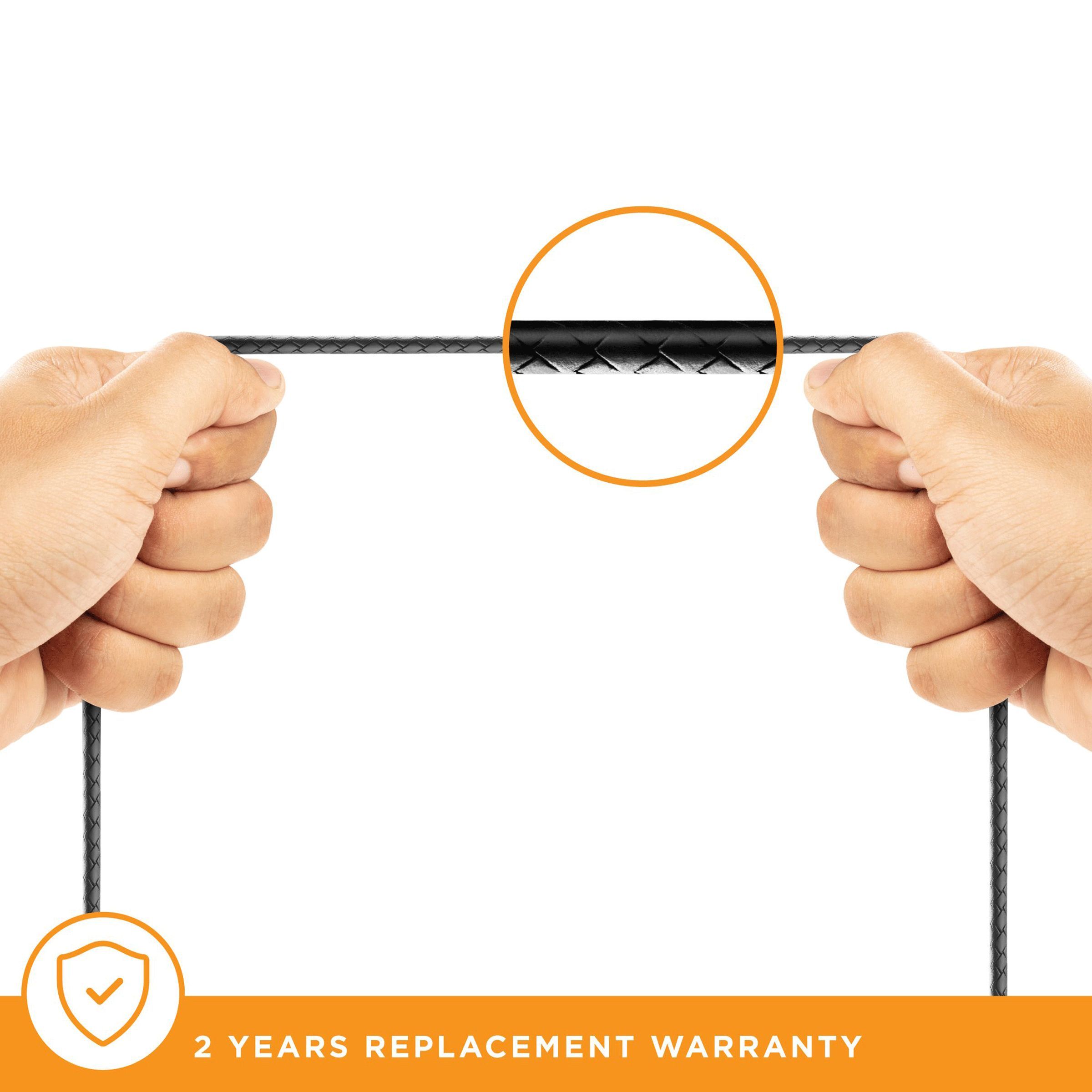 urbn Type C to Type C 3.9 Feet (1.2M) Cable (Tangle Free Design, Black)_6