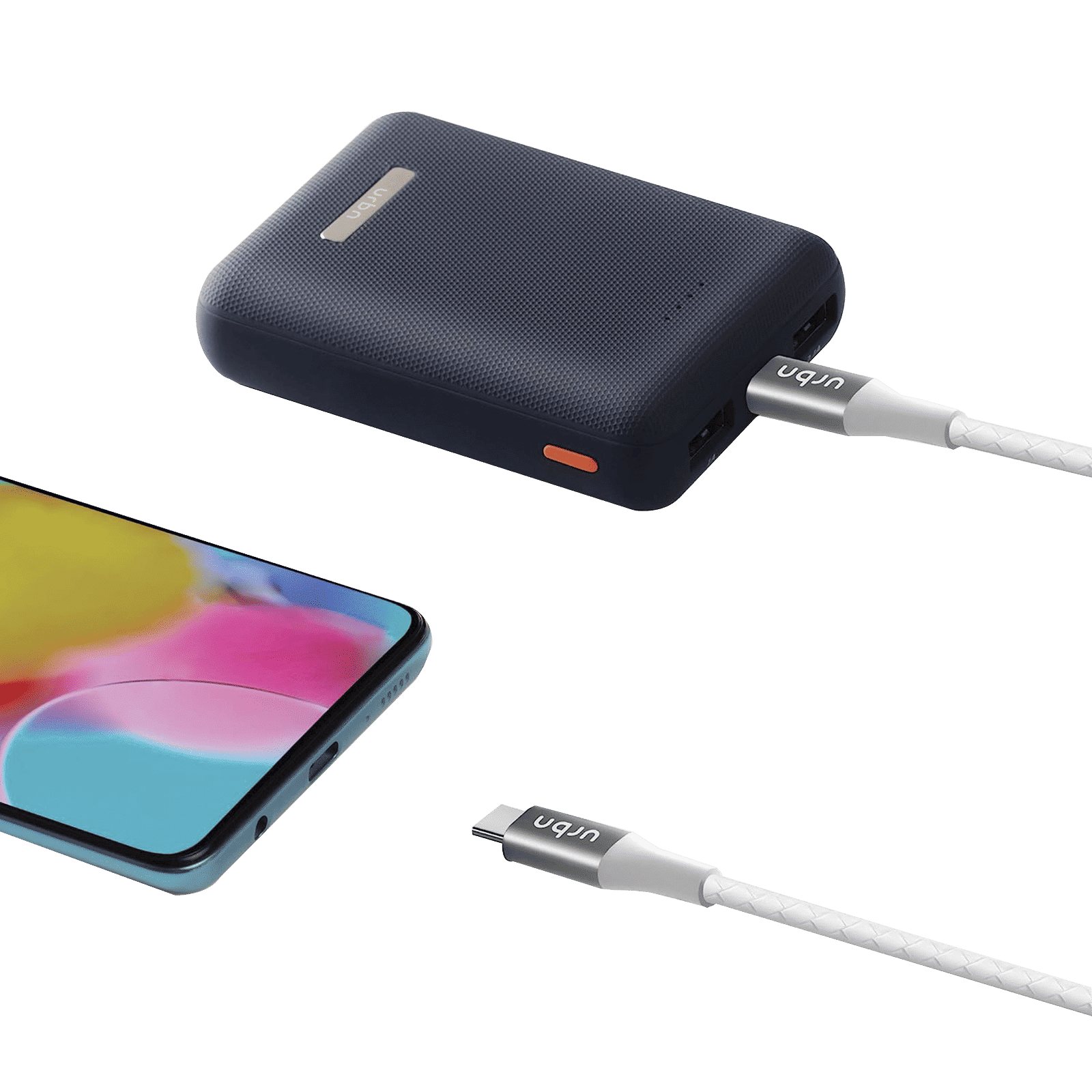 urbn Type C to Type C 3.9 Feet (1.2M) Cable (Tangle Free Design, White) urbn Type C to Type C 3.9 Feet (1.2M) Cable (Tangle Free Design, White)_4