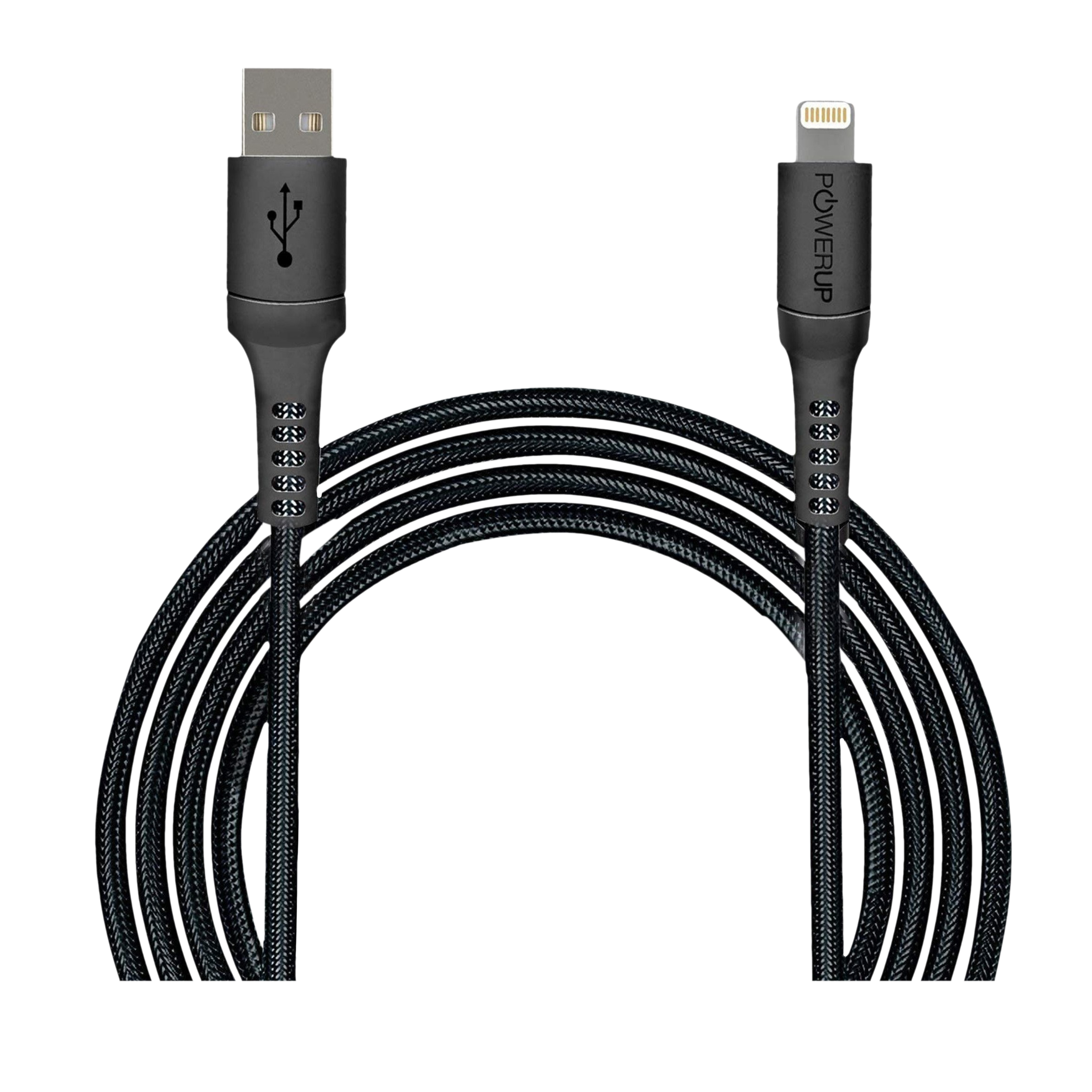 POWERUP Type A to Lightning 9.9 Feet (3M) Cable (Sync and Charge, Black)_5