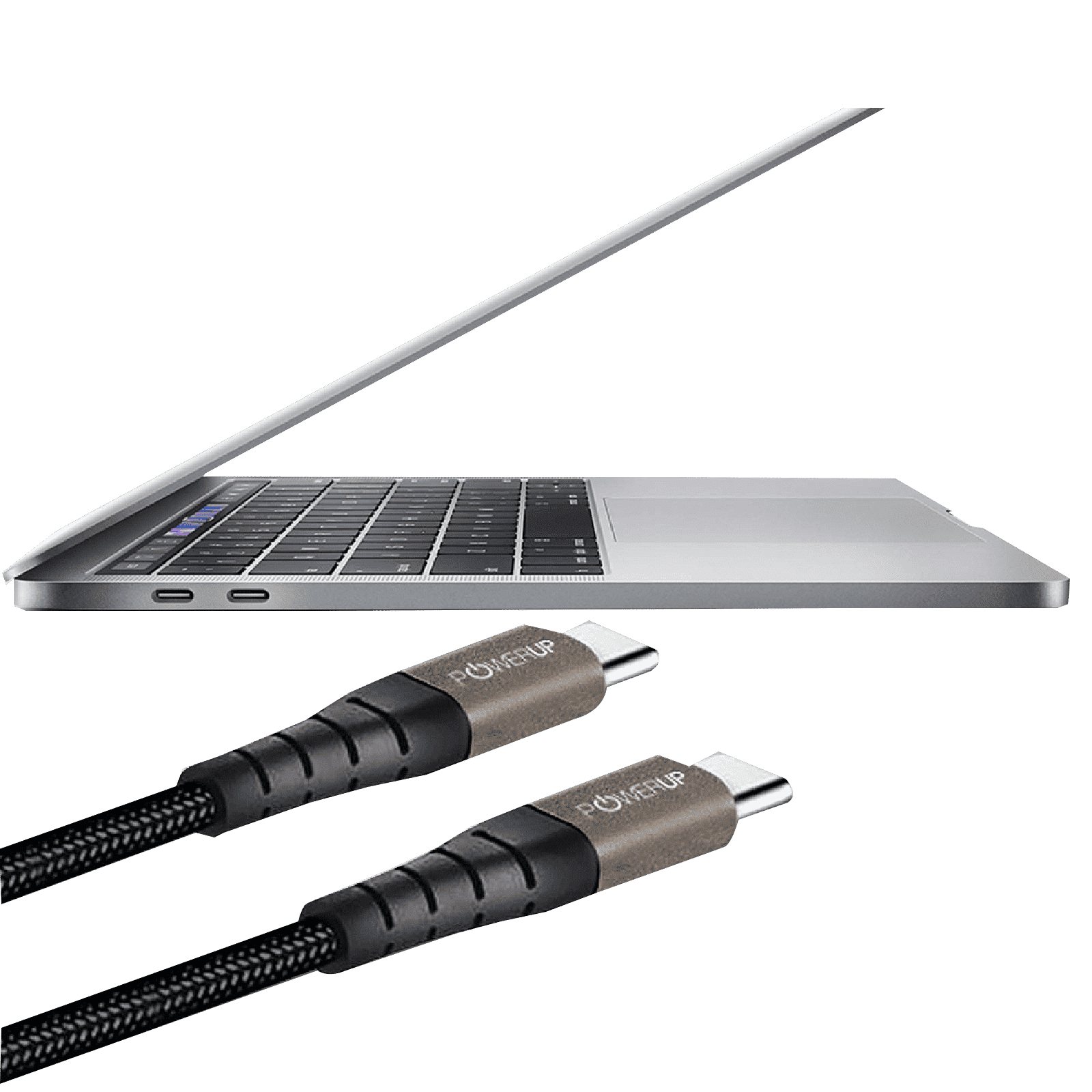 POWERUP Type C to Type C 4.9 Feet (1.5M) Cable (Reversible Design, Black) POWERUP Type C to Type C 4.9 Feet (1.5M) Cable (Reversible Design, Black)_12