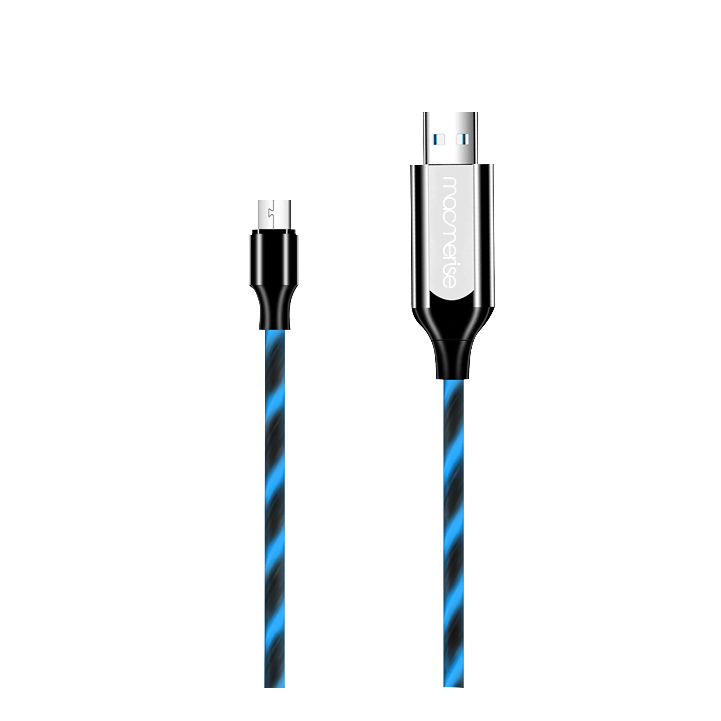 Macmerise Illume Type A to Micro USB 3.3 Feet (1M) Cable (LED Light Flow, Black) Macmerise Illume Type A to Micro USB 3.3 Feet (1M) Cable (LED Light Flow, Black)_1