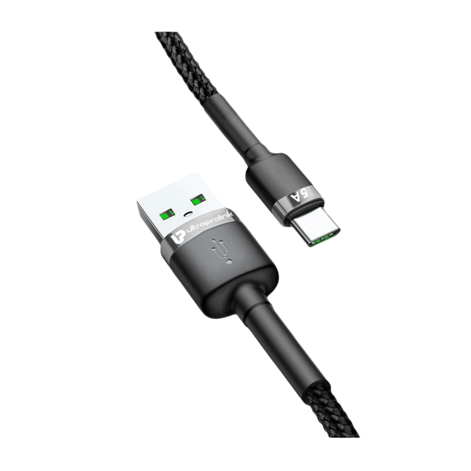 UltraProlink NyloKev Type A to Type C 4.9 Feet (1.5M) Cable (Tangle Free Design, Black)_3