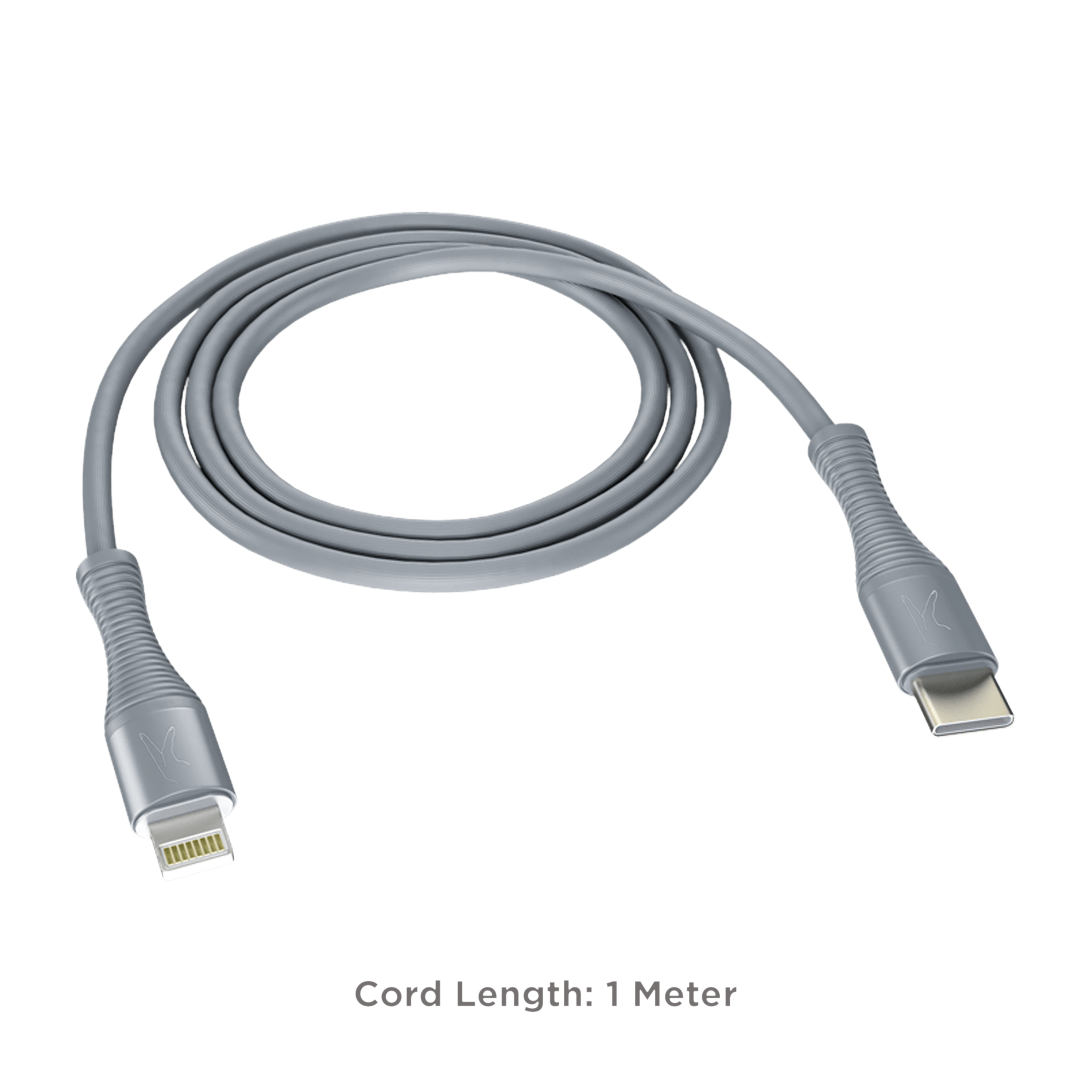 FINGERS FMC C-to-L Type C to Lightning 3.3 Feet (1M) Cable (Reversible Connectivity Design, Steel Grey)_5