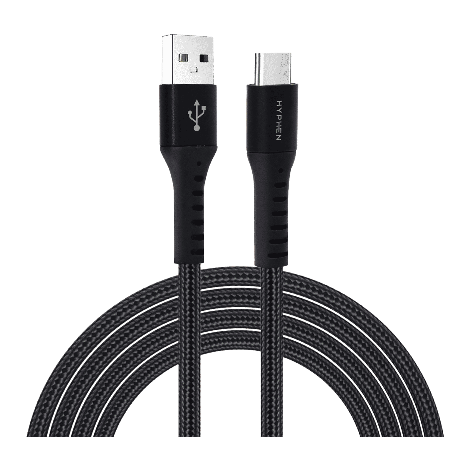 Hyphen Type A to Type C 6.6 Feet (2M) Cable (Aluminium Shell, Black) Hyphen Type A to Type C 6.6 Feet (2M) Cable (Aluminium Shell, Black)_1