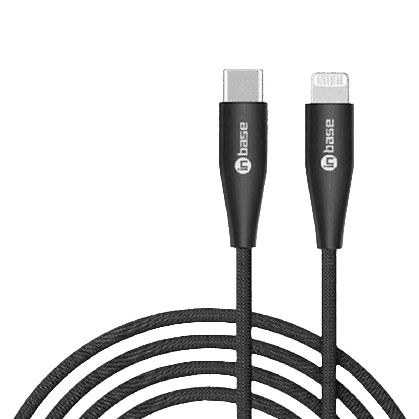 Inbase Type C to Lightning 4.9 Feet (1.5M) Cable (Tangle-free Design, Black) Inbase Type C to Lightning 4.9 Feet (1.5M) Cable (Tangle-free Design, Black)_1