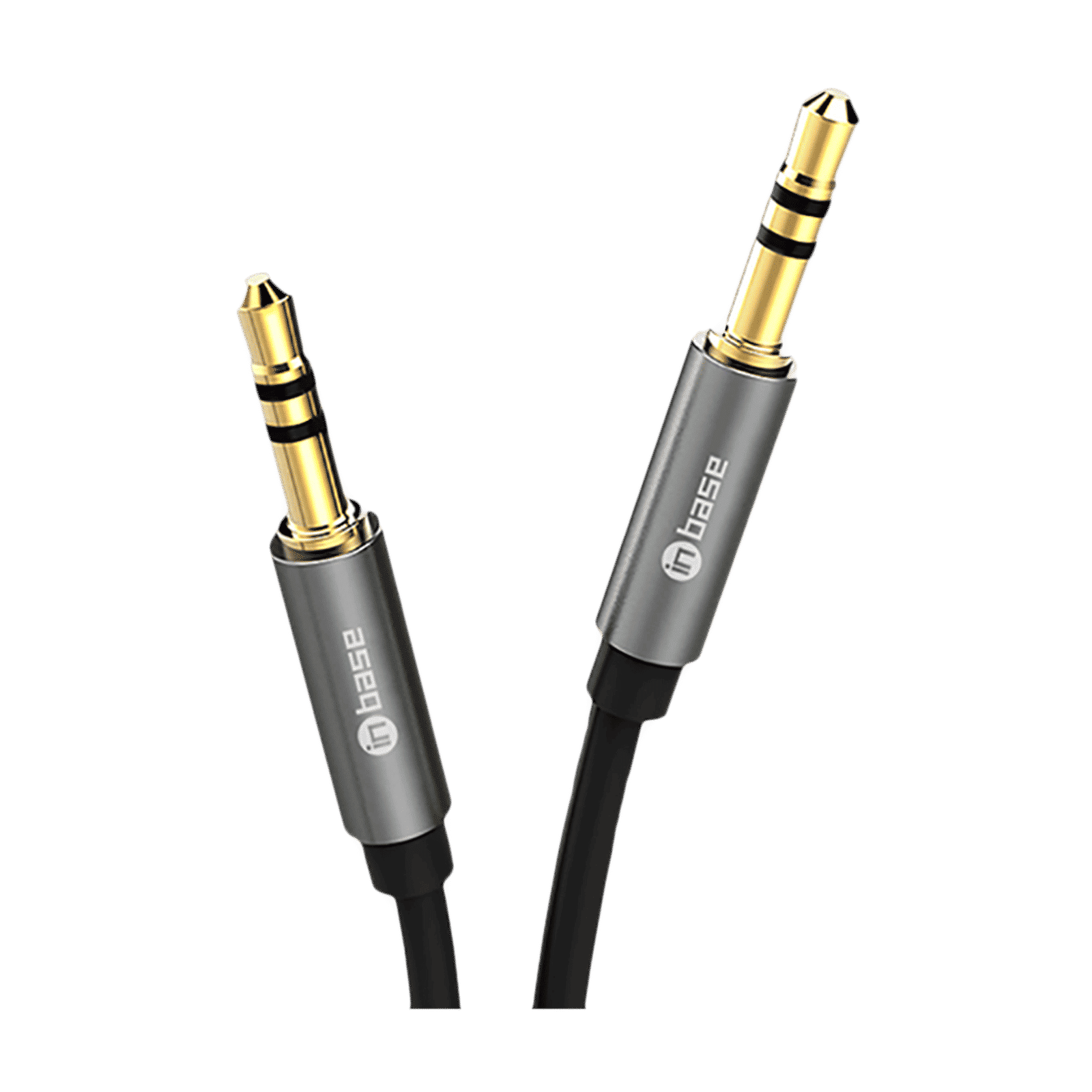 Inbase 3.5mm Aux to 3.5mm Aux 3.9 Feet (1.2M) Cable (Gold Plated Plug, Black)_1