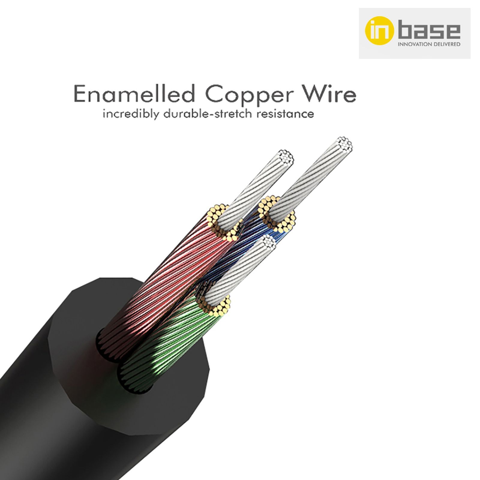 Inbase 3.5mm Aux to 3.5mm Aux 3.9 Feet (1.2M) Cable (Gold Plated Plug, Black)_5