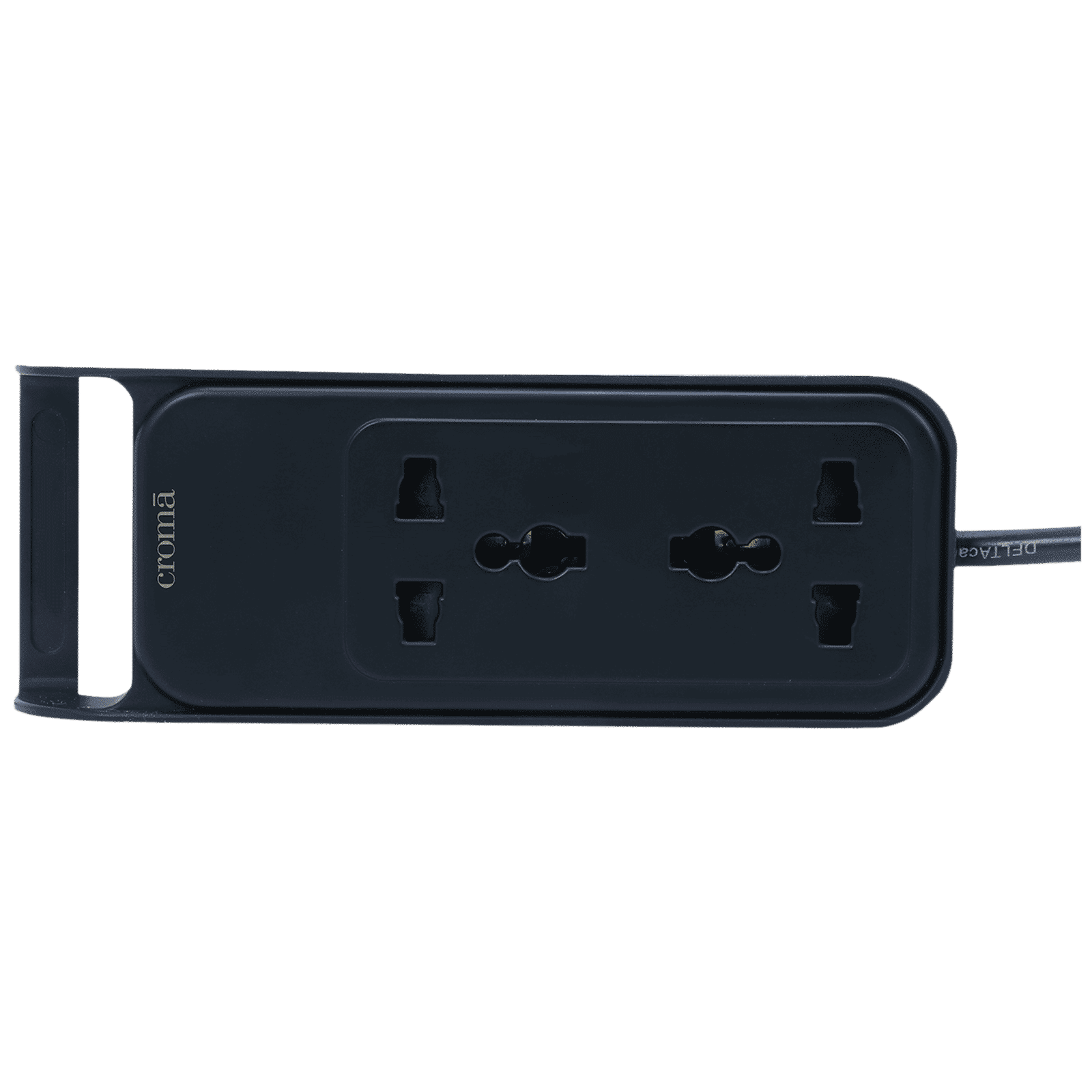Croma 6 Amps 2 Sockets Surge Protector with Individual Switch (0.8 Meters, Safety Shutters in Socket, CRSP2WMSPA264301, Black) Croma 6 Amps 2 Sockets Surge Protector with Individual Switch (0.8 Meters, Safety Shutters in Socket, CRSP2WMSPA264301, Black)_1