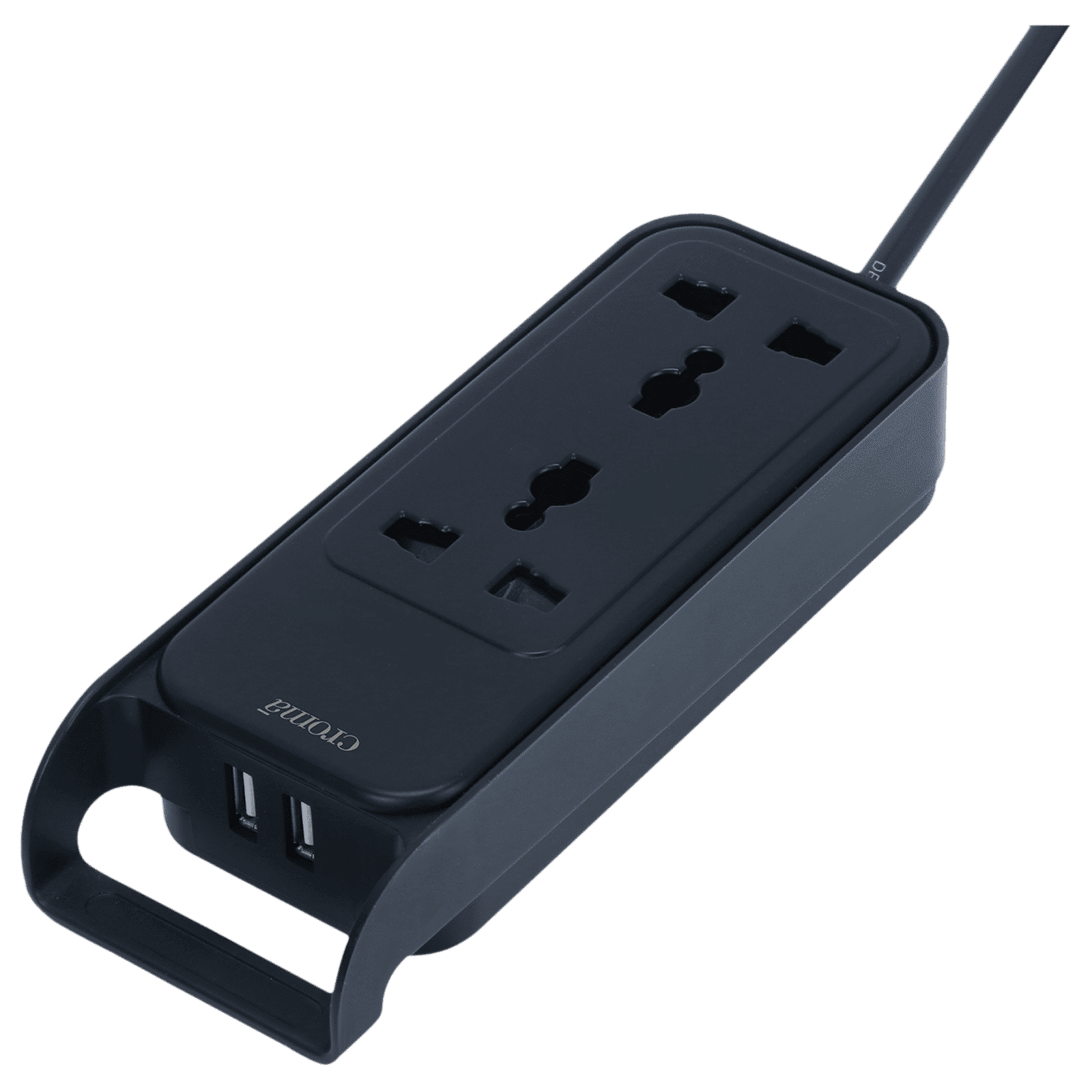 Croma 6 Amps 2 Sockets Surge Protector with Individual Switch (0.8 Meters, Safety Shutters in Socket, CRSP2WMSPA264301, Black) Croma 6 Amps 2 Sockets Surge Protector with Individual Switch (0.8 Meters, Safety Shutters in Socket, CRSP2WMSPA264301, Black)_4