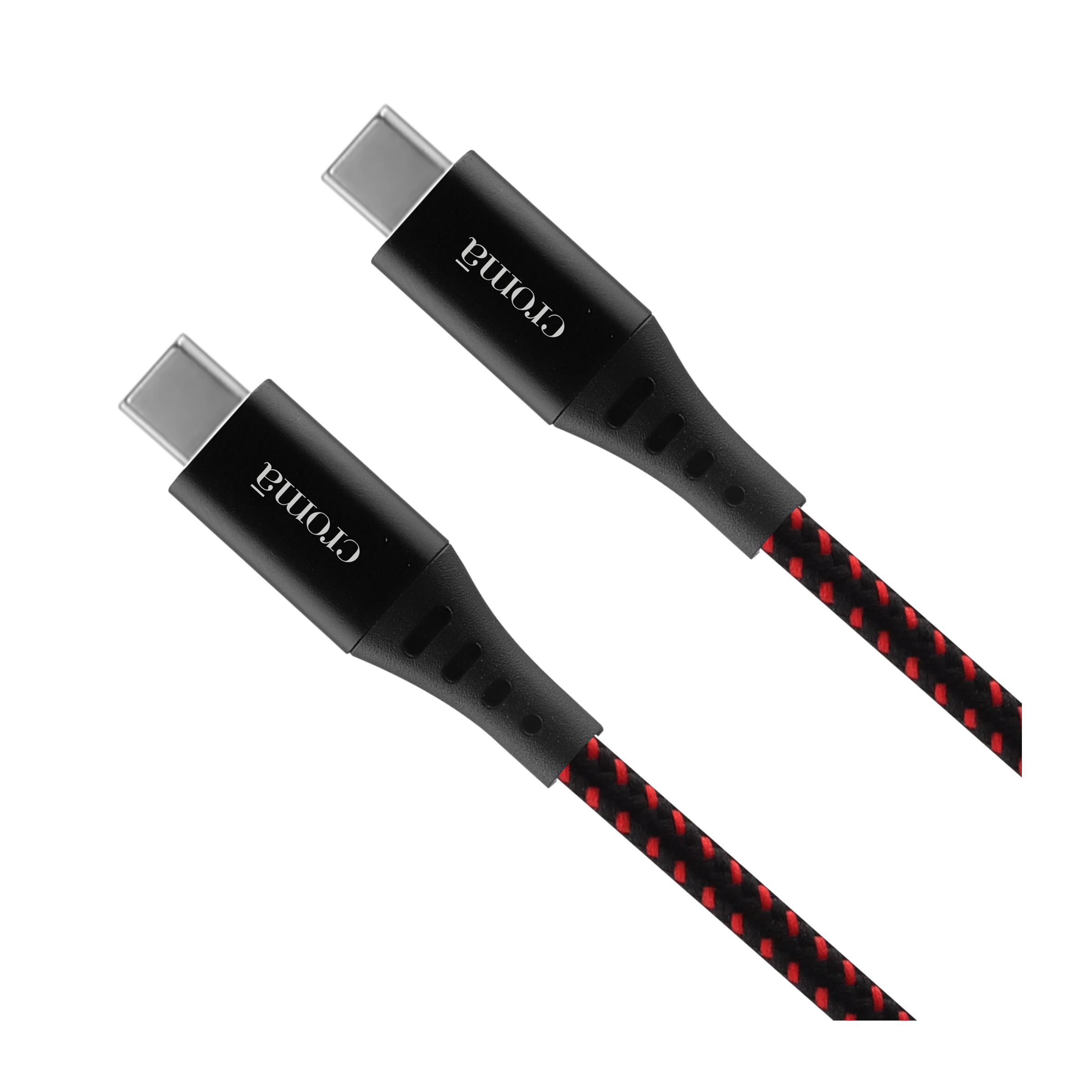 Croma Type C to Type C 3.3 Feet (1M) Cable (Nylon Braided, Red) Croma Type C to Type C 3.3 Feet (1M) Cable (Nylon Braided, Red)_3