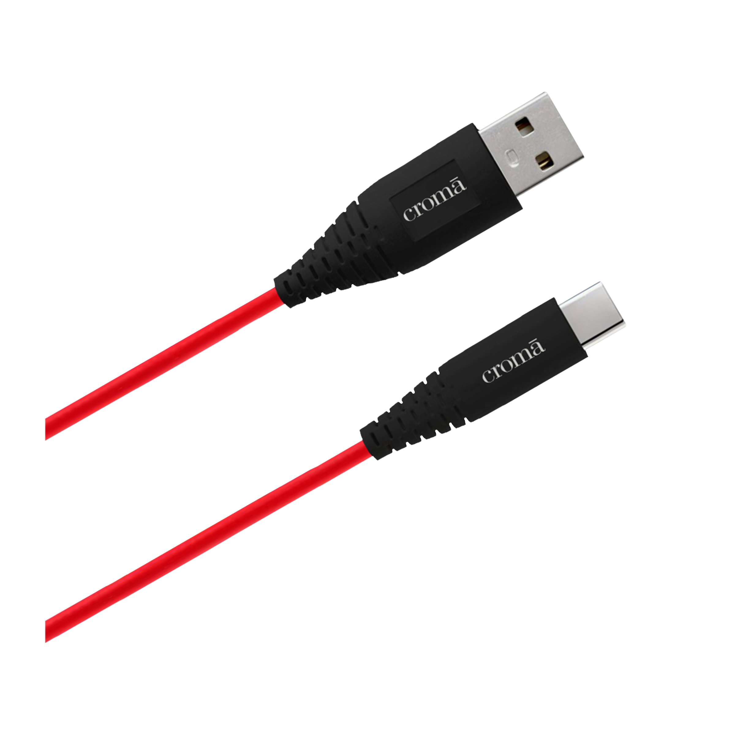 Croma Type A to Type C 3.3 Feet (1M) Cable (Dash & Warp Protocols, Red)_4