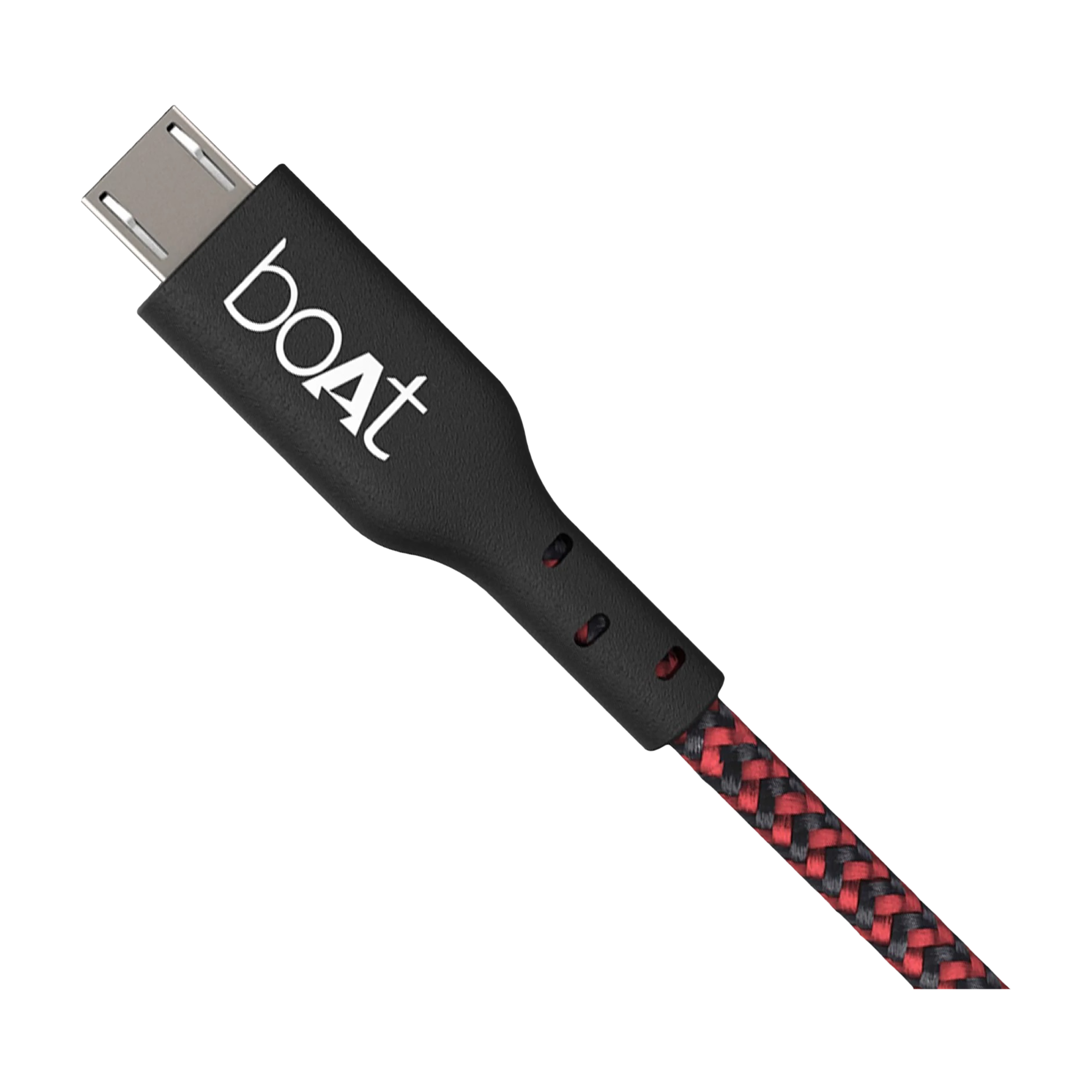 boAt 150 Type A to Micro USB 4.9 Feet (1.5M) Cable (Tangle-free Design, Black & Red)_4