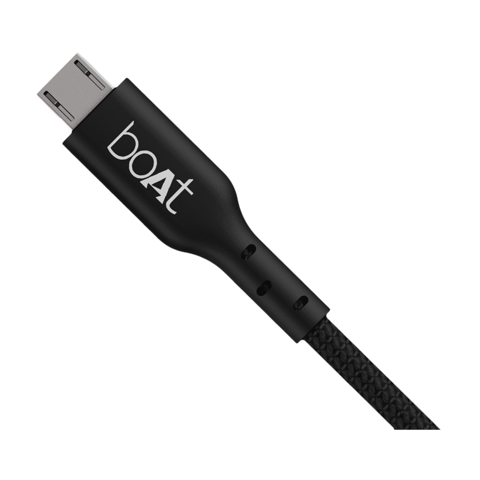 boAt USB 150 MKI Type A to Micro USB 4.9 Feet (1.5M) Cable (Premium Cotton Braiding, Black)_3