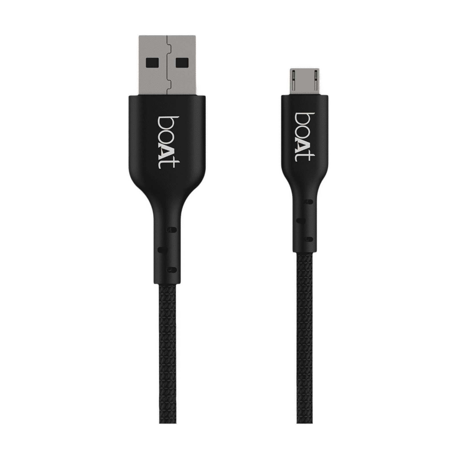 boAt USB 150 MKI Type A to Micro USB 4.9 Feet (1.5M) Cable (Premium Cotton Braiding, Black)_4
