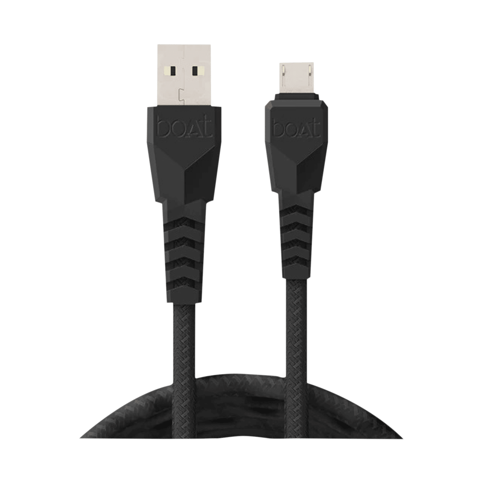 boAt 50 Type A to Micro USB 4.9 Feet (1.5M) Cable (Tangle-free Design, Black)_1
