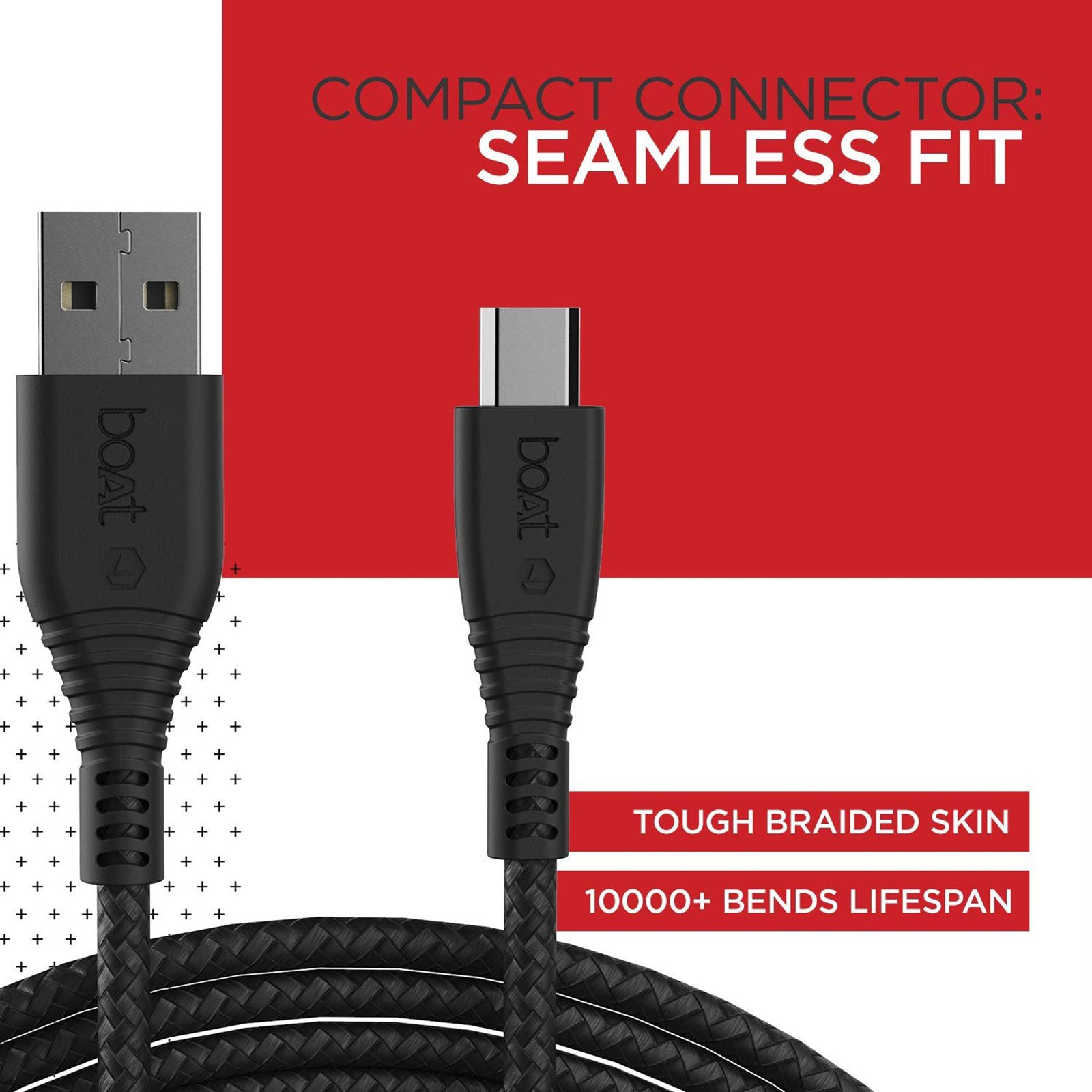 boAt 55 Type A to Micro USB 4.9 Feet (1.5M) Cable (Tangle-free Design, Black)_6