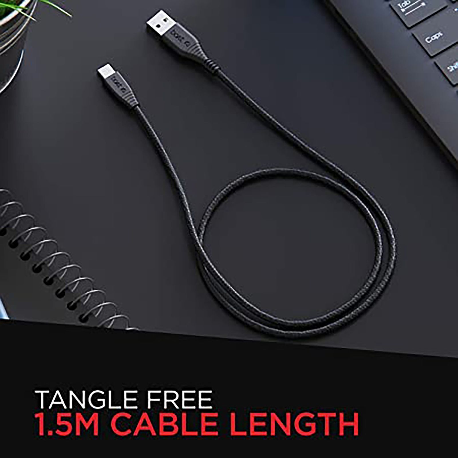 boAt A325 Type A to Type C 4.9 Feet (1.5M) Cable (Tangle-free Design, Black) boAt A325 Type A to Type C 4.9 Feet (1.5M) Cable (Tangle-free Design, Black)_10