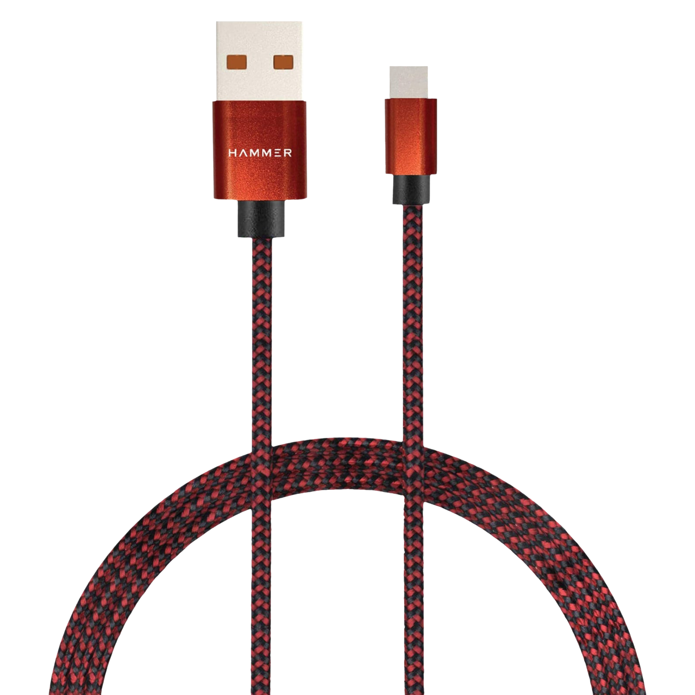 Hammer Type A to Type C 3.3 Feet (1M) Cable (Tangle-free Design, Red) Hammer Type A to Type C 3.3 Feet (1M) Cable (Tangle-free Design, Red)_1