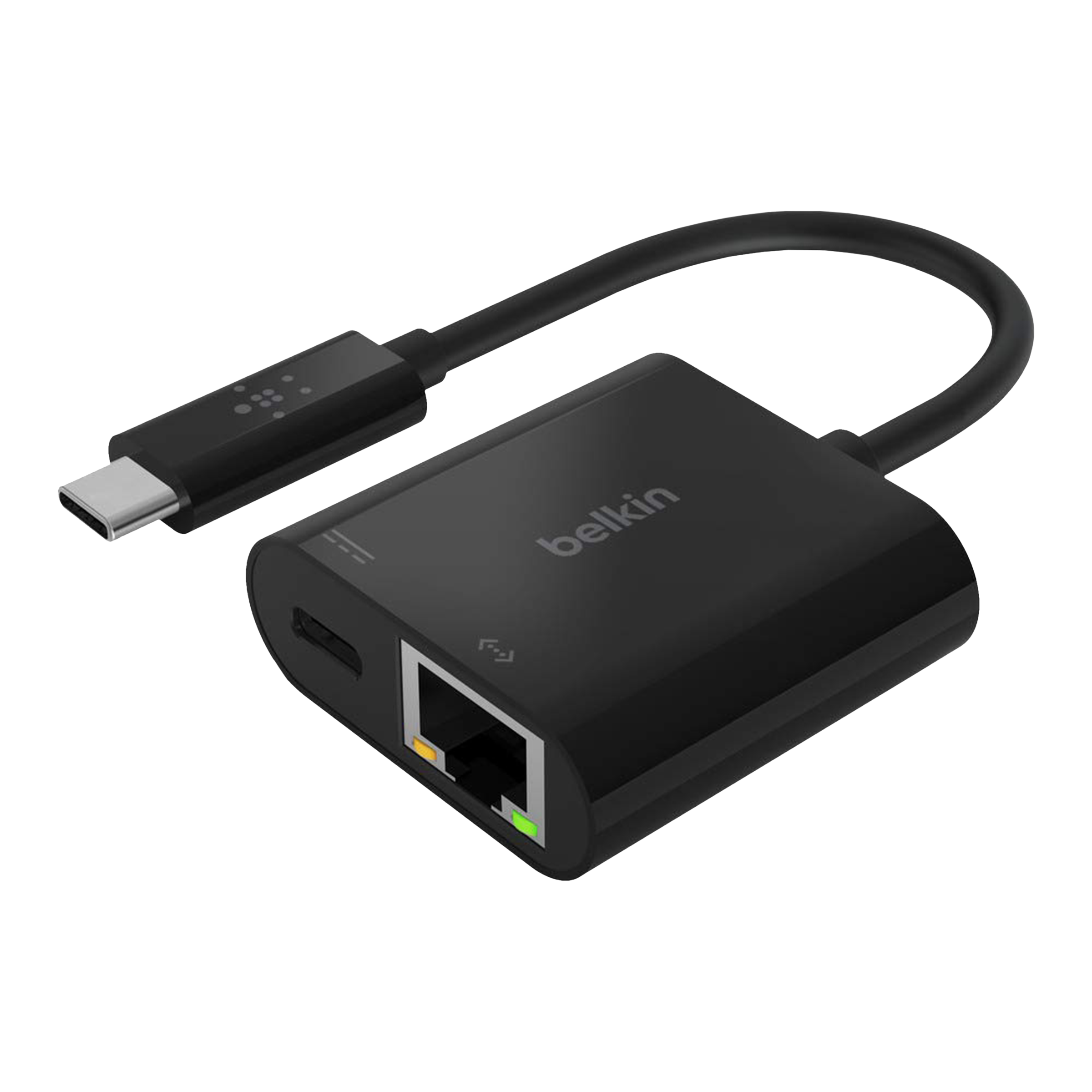 belkin USB Type C to Ethernet Multi-Port Hub (With Charge Adapter, Black)_1