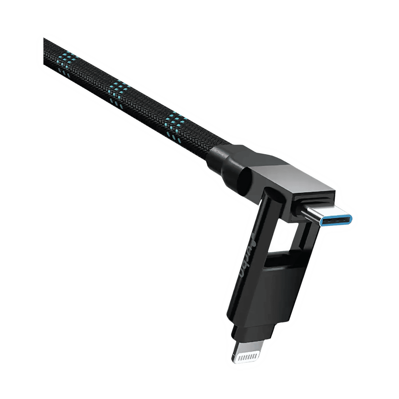 urbn Quad Type A, Type C to Type C, Lightning 3.9 Feet (1.2M) 4-in-1 Cable (Nylon Braided, Black) urbn Quad Type A, Type C to Type C, Lightning 3.9 Feet (1.2M) 4-in-1 Cable (Nylon Braided, Black)_9