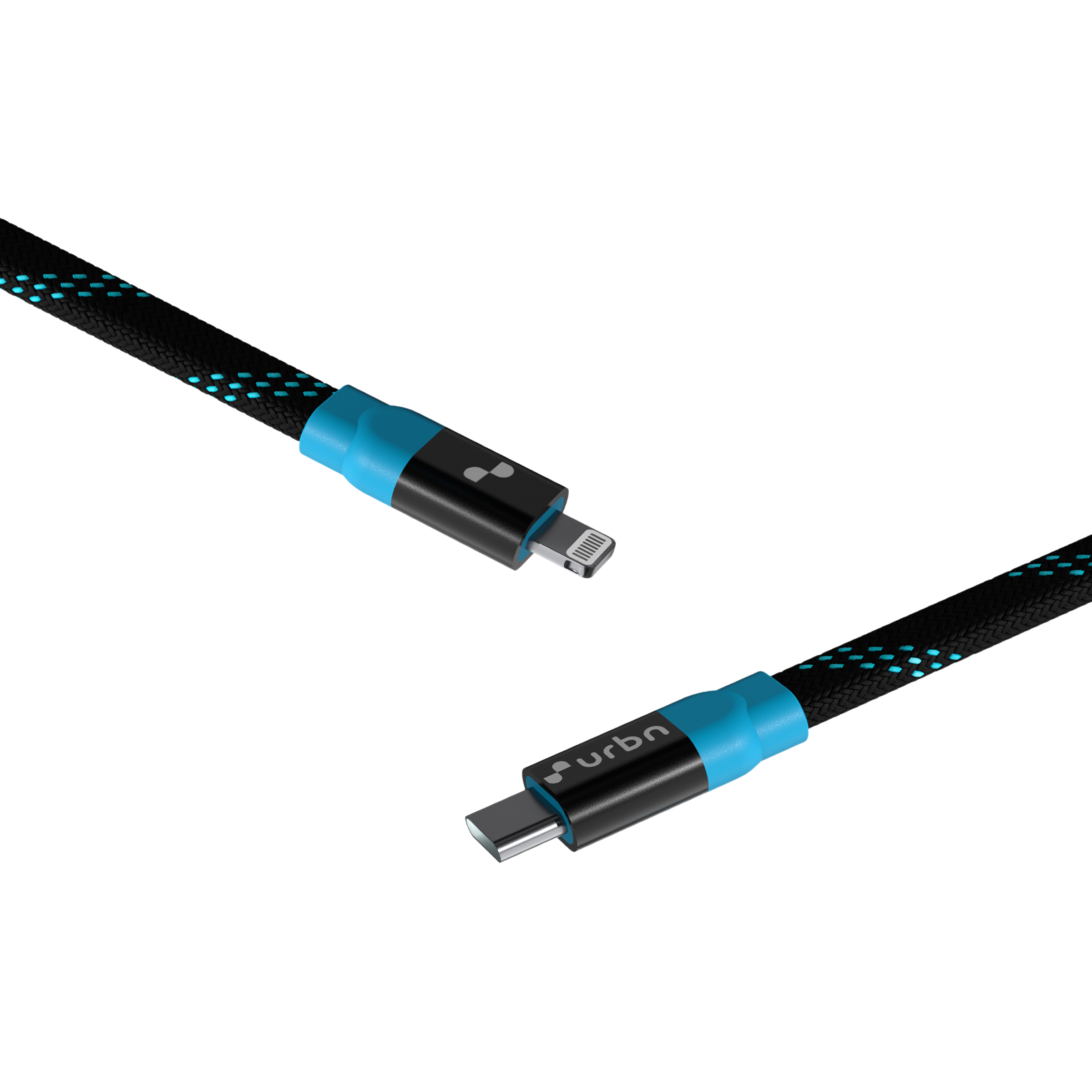 urbn Type C to Lightning 3.9 Feet (1.2M) Cable (Nylon Braided, Black)_3