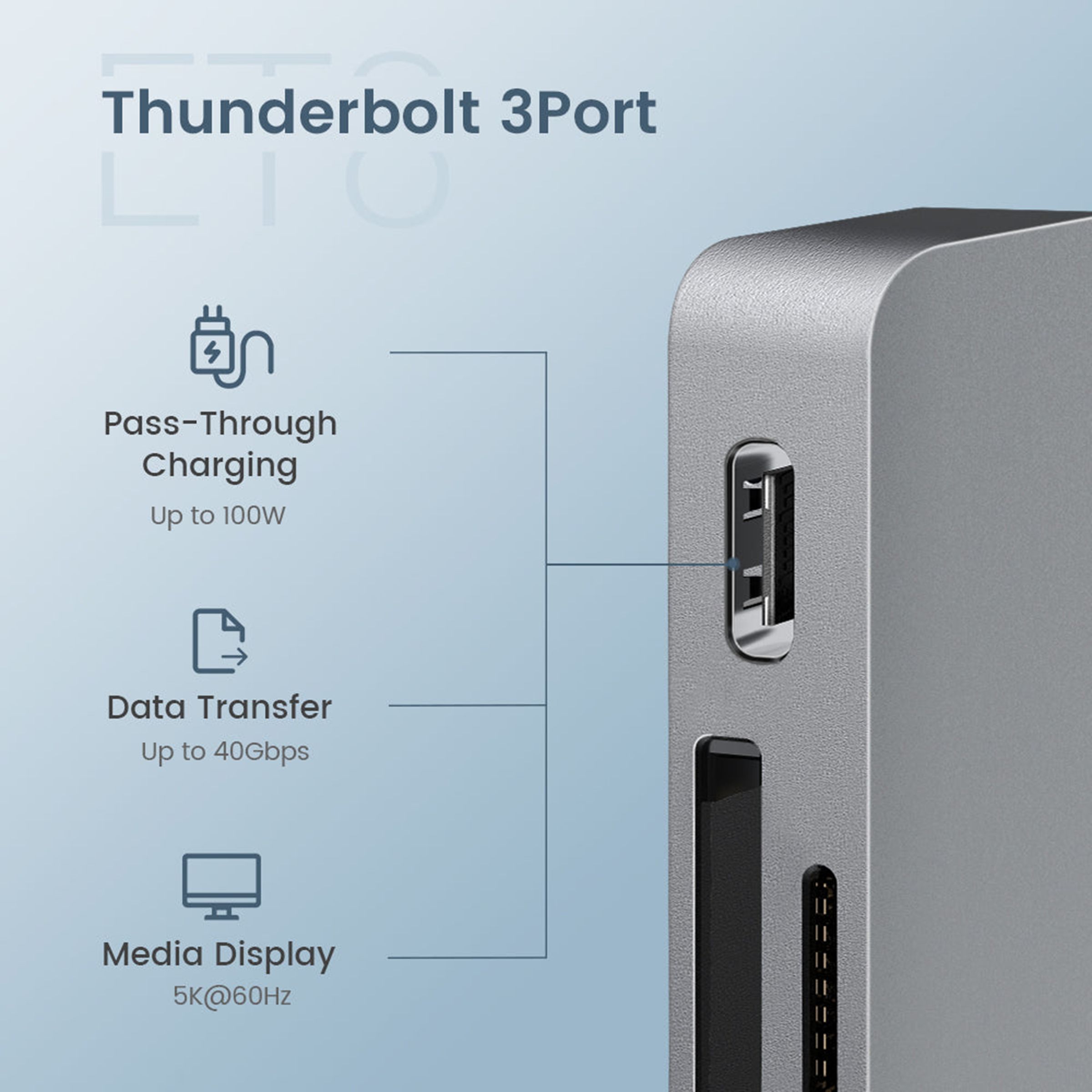 EKSA USB (Type-C) to USB 3.0 Multi-Port Hub (7-in-2, ET8, Grey) EKSA USB (Type-C) to USB 3.0 Multi-Port Hub (7-in-2, ET8, Grey)_4