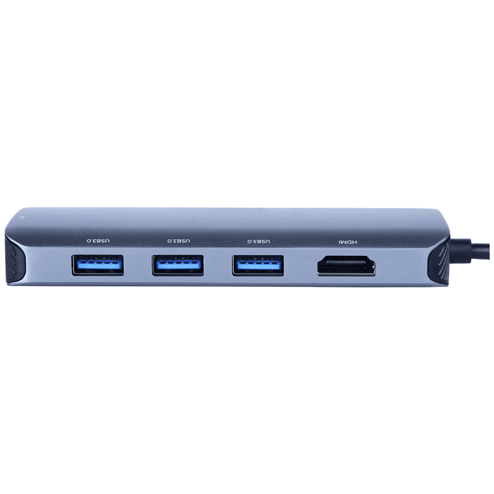 Croma USB 3.0 Type C to USB 3.0 Type C, USB 3.0 Type A, RJ45, HDMI Type A Multi-Port Hub (5 Gbps Data Transfer Rate, Grey)_2