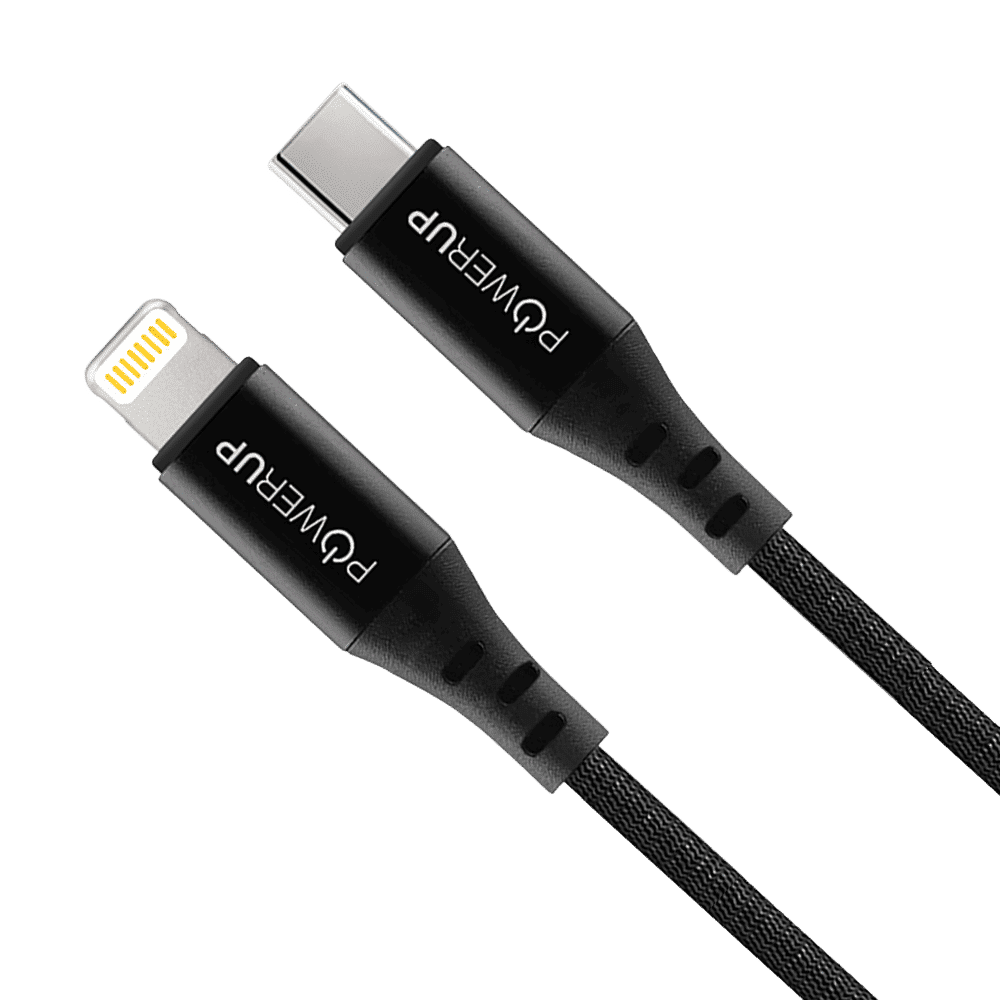 POWERUP Type C to Lightning 4.92 Feet (1.5M) Cable (Fast Charge and Data Sync, Black)_4