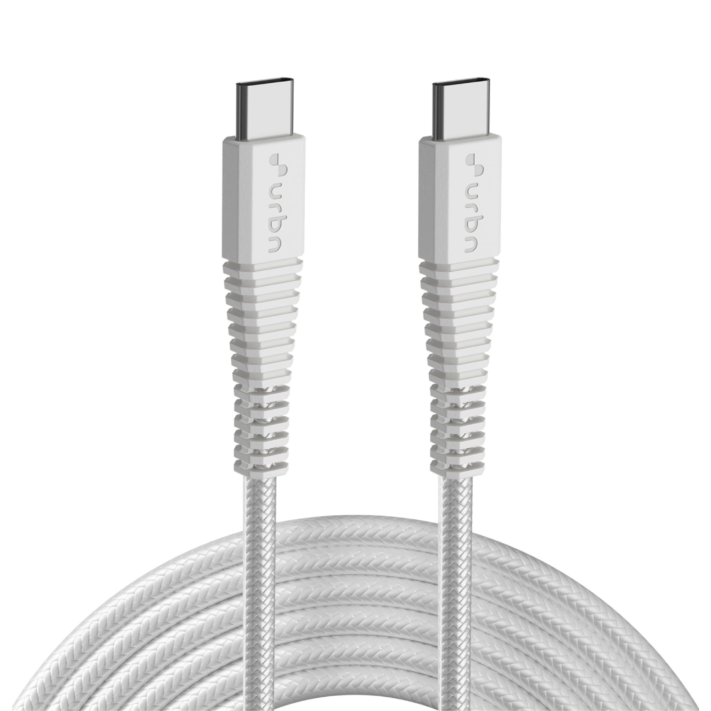urbn Type C to Type C 4.95 Feet (1.5 M) Cable (Tangle-free Design, White)_1
