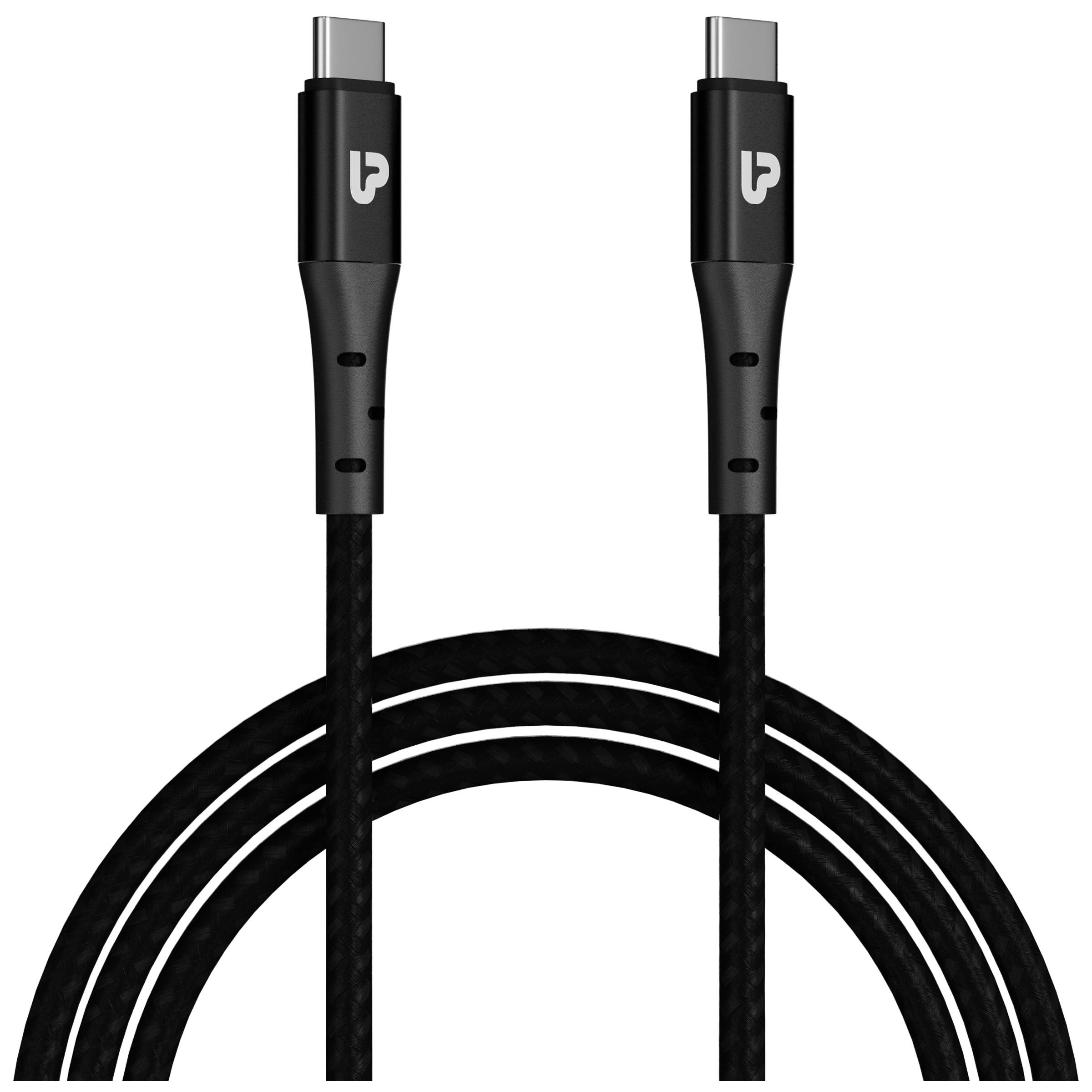 ultraprolink Zoom Type C to Type C 4.95 Feet (1.5 M) Cable (Tangle-free Design, Black)_1