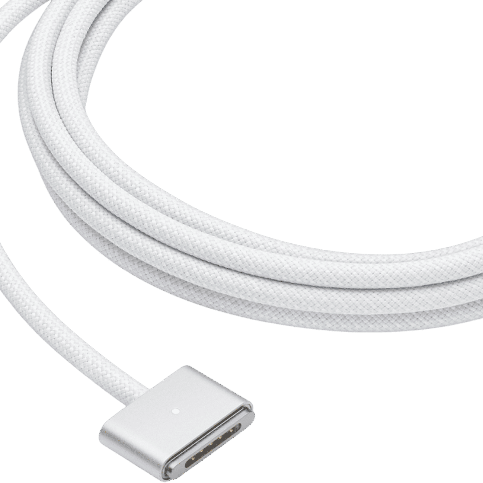 Apple MW613ZM/A Type C to MagSafe 3 6.5 Feet (2M) Cable (Made with a Woven Design, White)_4