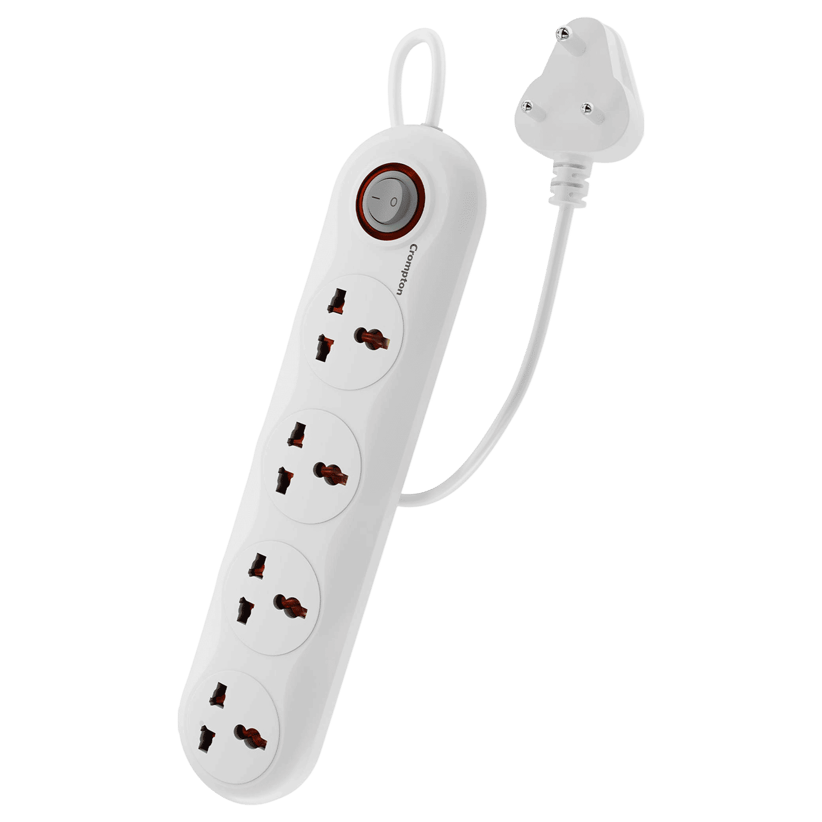 Crompton Powerbox Alpha WX 6 Amps 4 Sockets Extention Board (2 Meters, Single Power Switch, LEDPBALPHAWX, White)_1