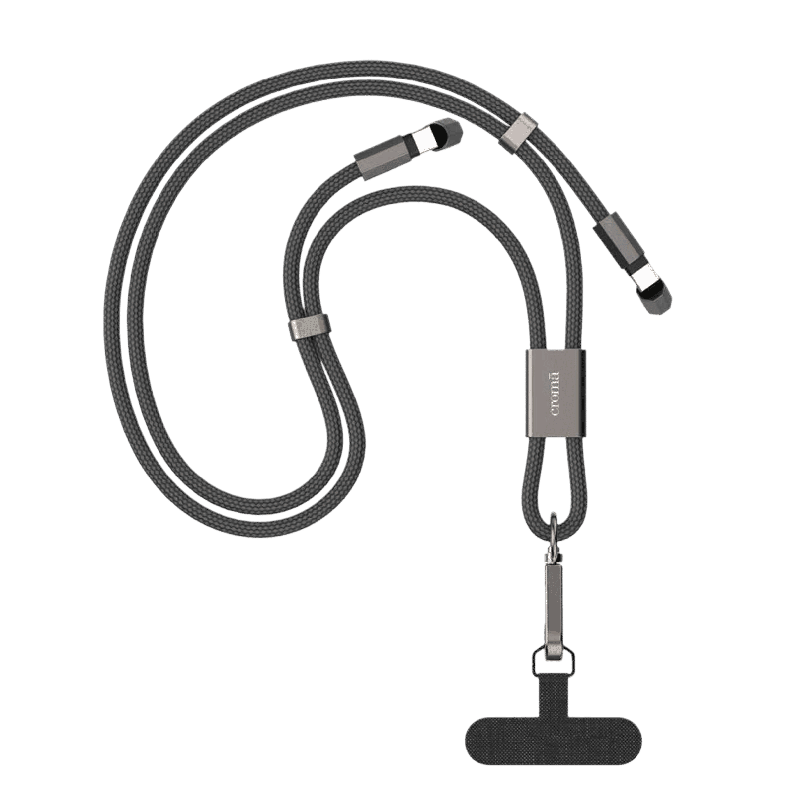 Croma Type C to Type C 4.92 Feet (1.5M) Lanyard Cable (Nylon Braided, Black) Croma Type C to Type C 4.92 Feet (1.5M) Lanyard Cable (Nylon Braided, Black)_1