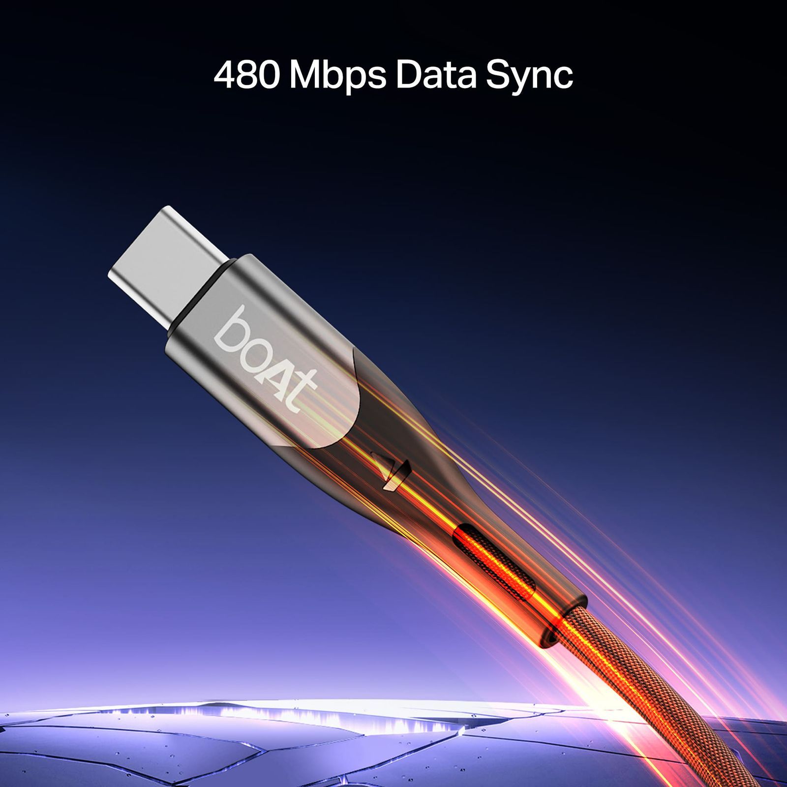 boAt 65W Type C to Type C 3.9 Feet (1.2M) Cable (Nylon Braided, Carbon Black)_5