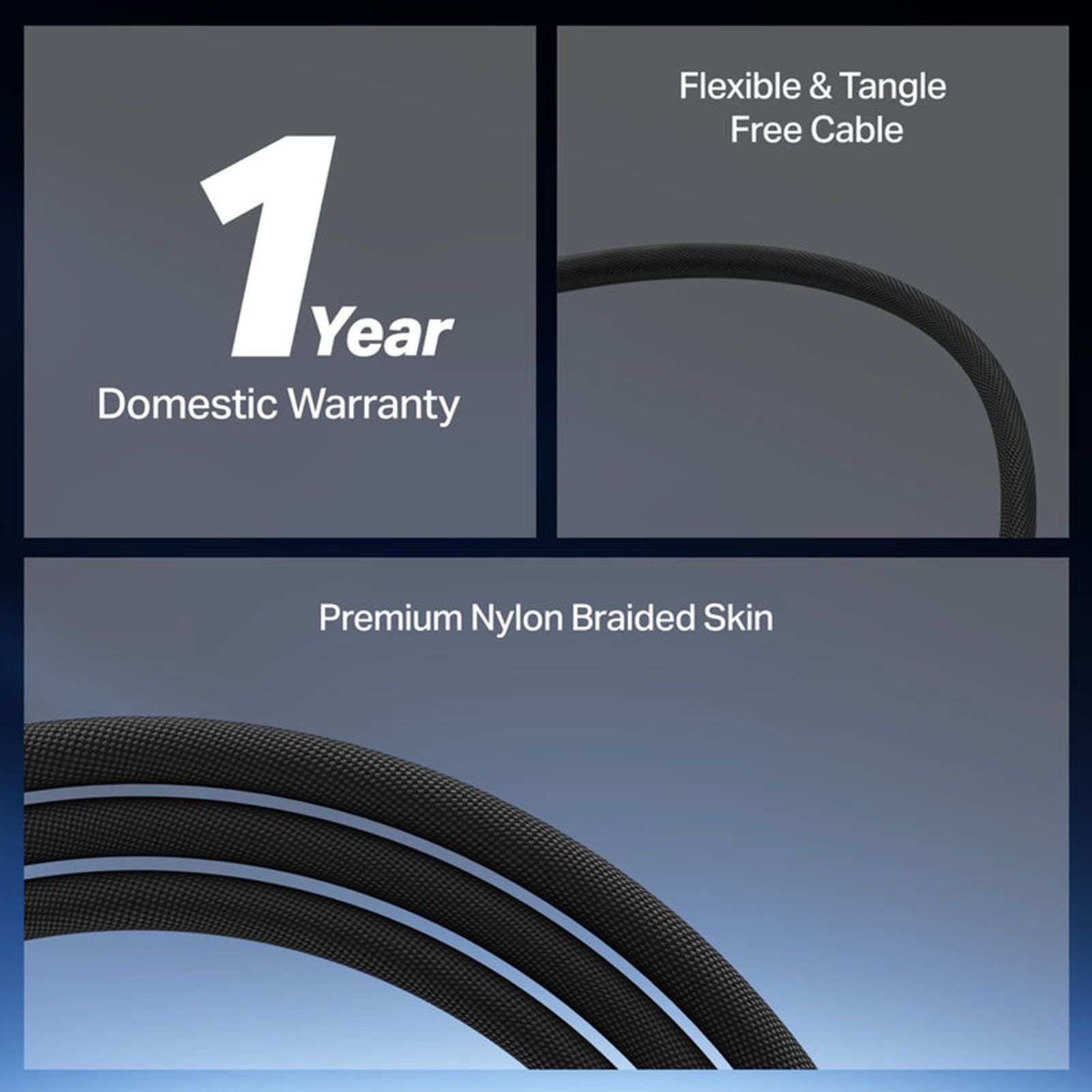 boAt Type C to Type C 3.9 Feet (1.2M) Cable (Nylon Braided, Carbon Black) _7