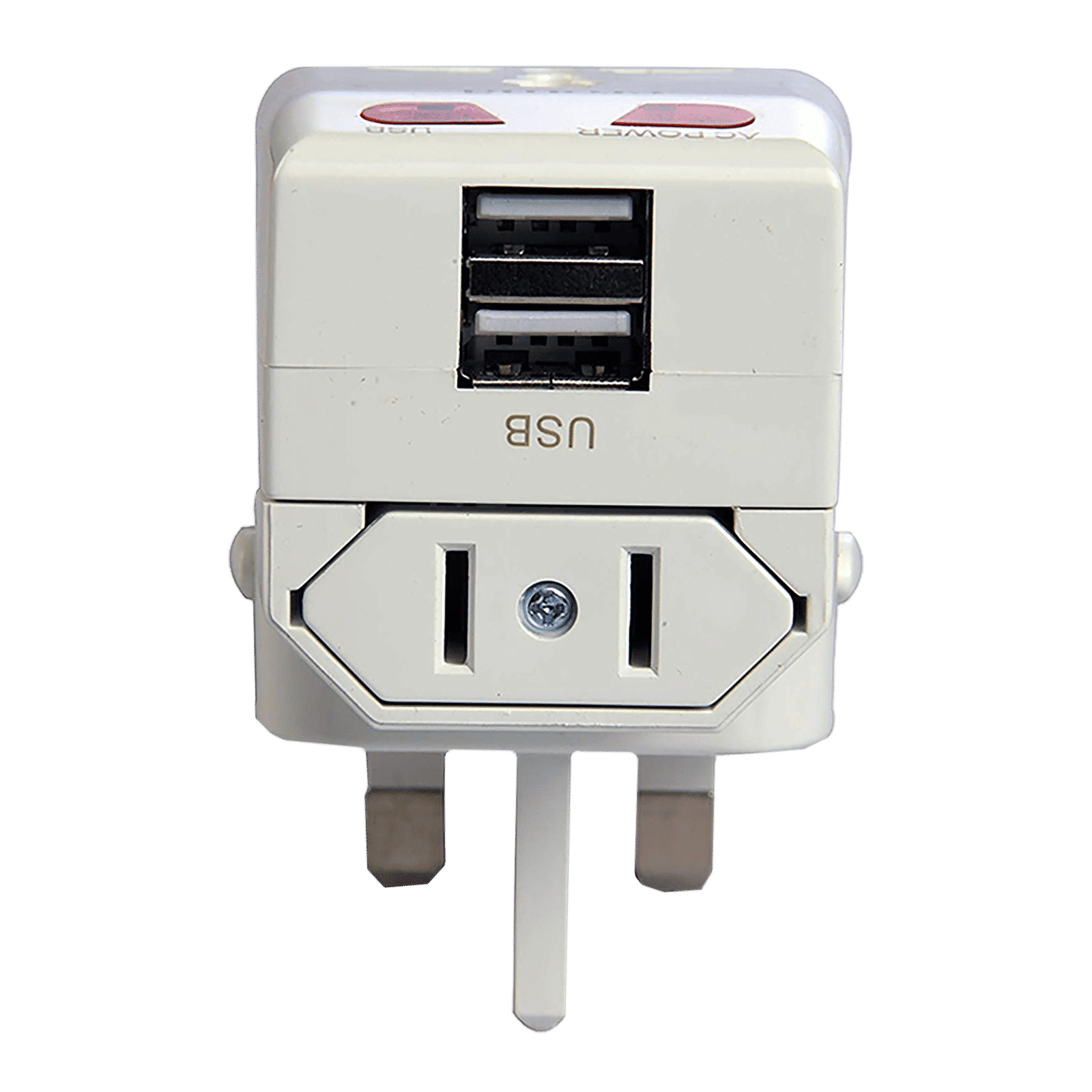 Croma Type A 2-Port Charger (Adapter Only, LED Indicator, White)_3