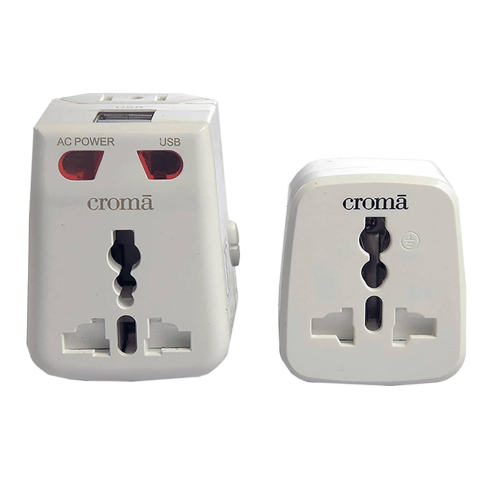 Croma Type A 2-Port Charger (Adapter Only, LED Indicator, White)_6