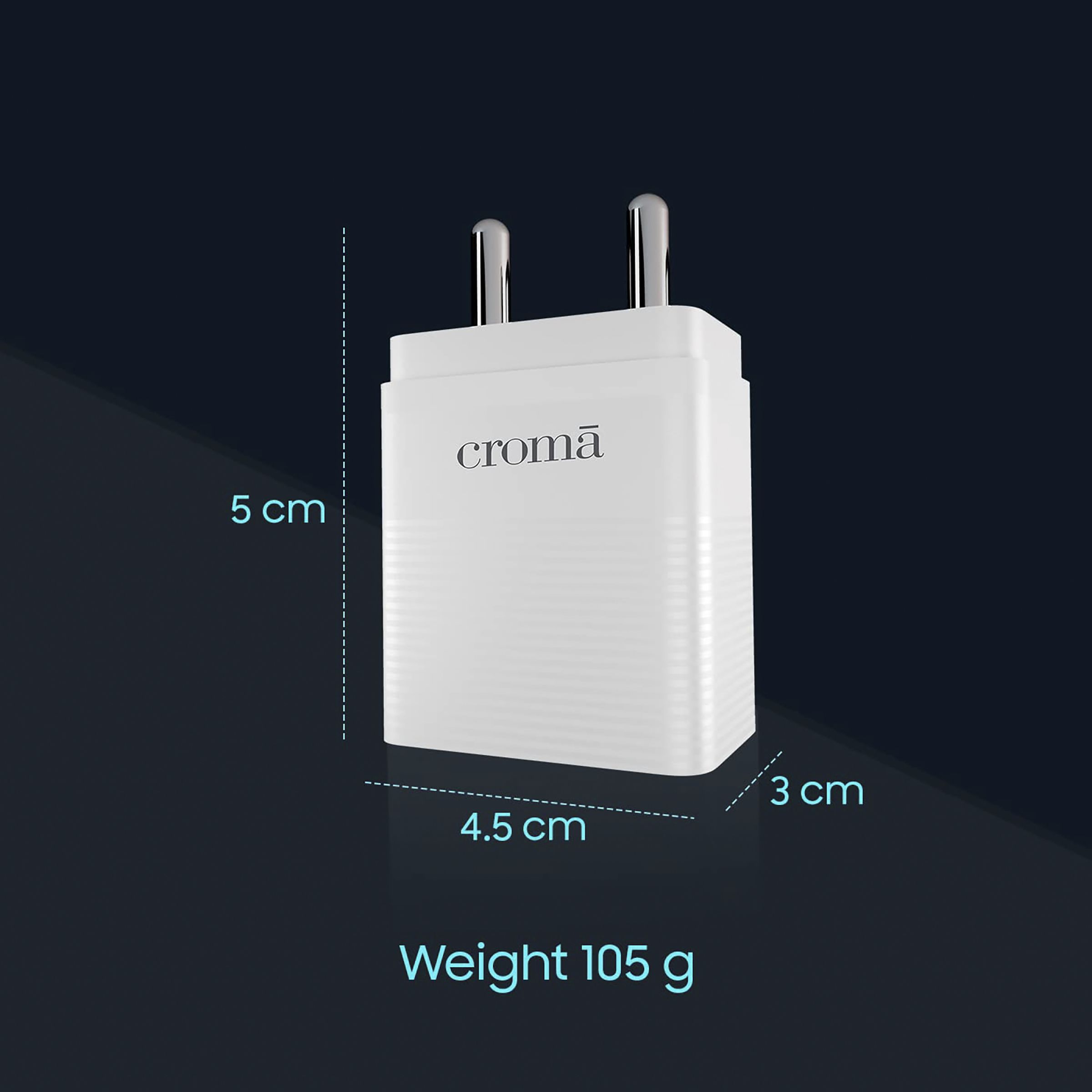 Croma 30W Type C Fast Charger (Adapter Only, Multiple Protection, White) Croma 30W Type C Fast Charger (Adapter Only, Multiple Protection, White)_8
