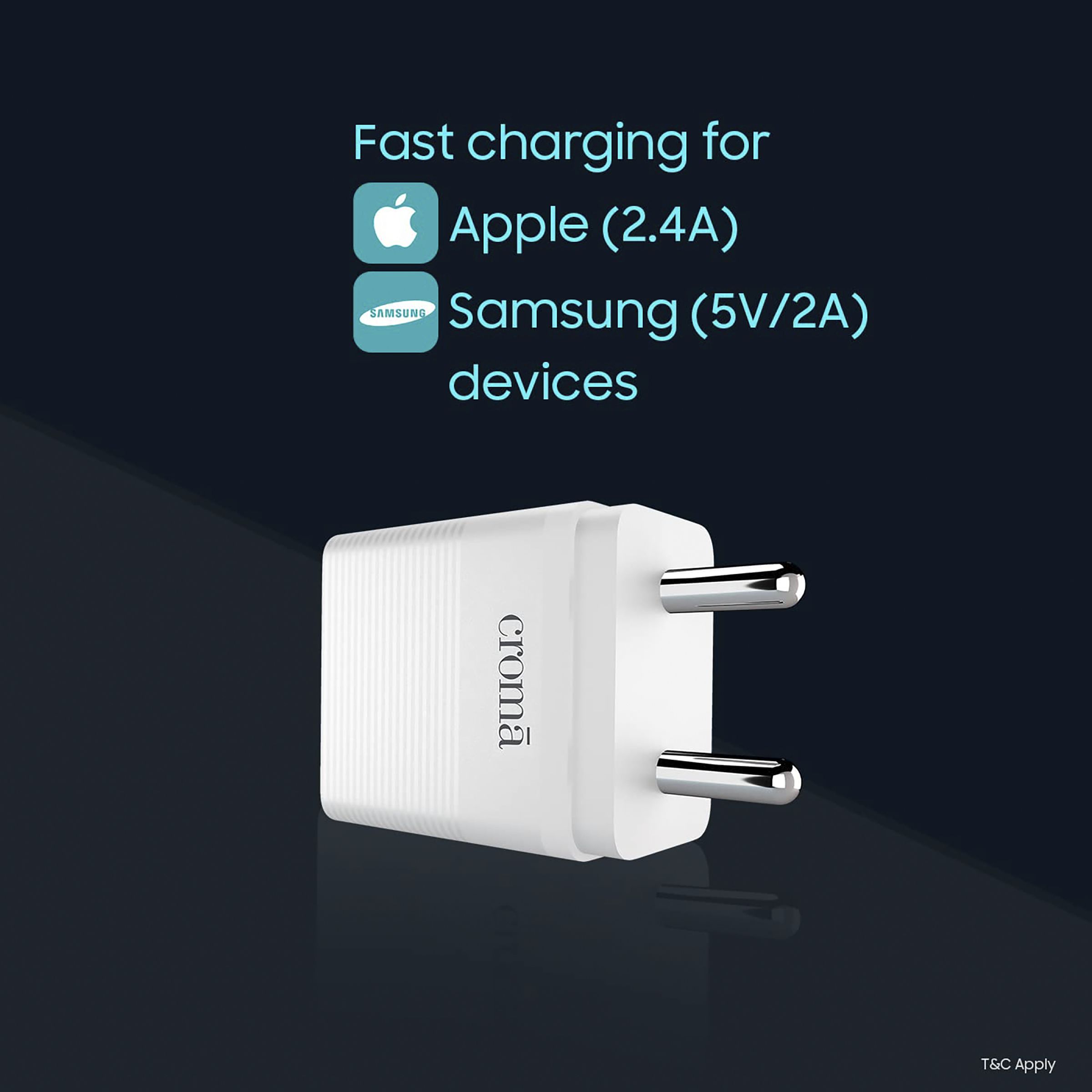 Croma 30W Type C Fast Charger (Adapter Only, Multiple Protection, White) Croma 30W Type C Fast Charger (Adapter Only, Multiple Protection, White)_11