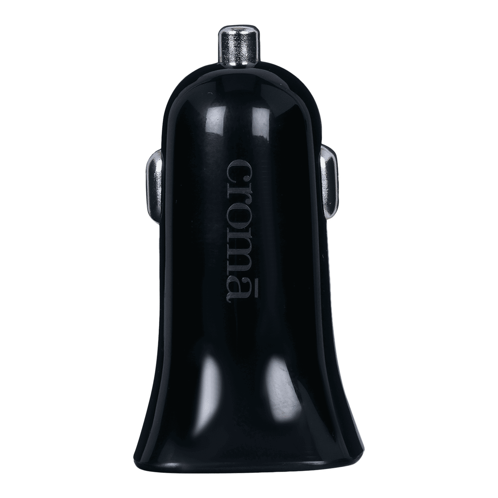 Croma 12 Watts 2 USB Ports Car Charging Adapter (Overcharging Protection, Black)_5