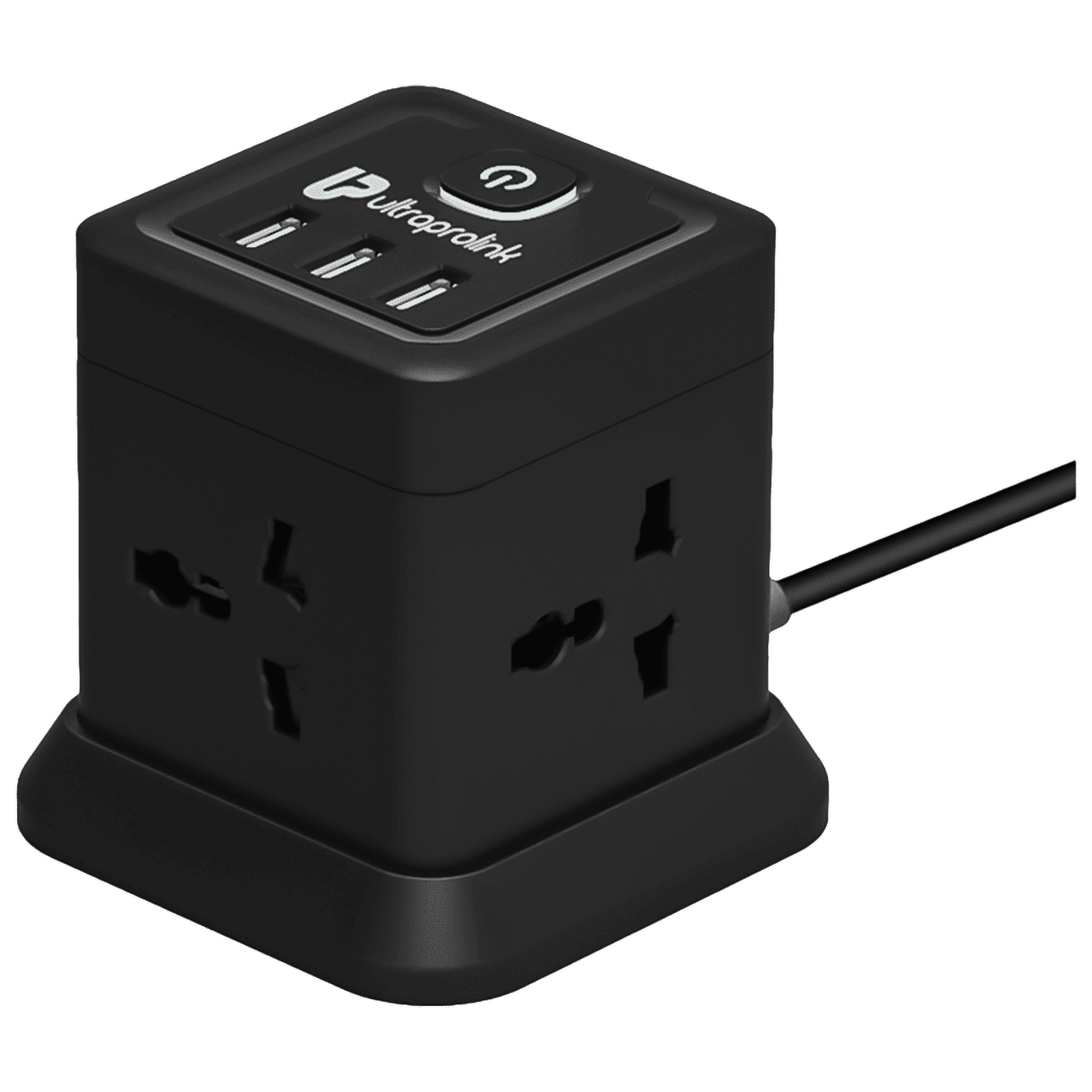 ultraprolink Power Qube 10000 Amps 4 Sockets Surge Protector (2 Meters, Child Proof Shutters, UM1084UBLK, Black) ultraprolink Power Qube 10000 Amps 4 Sockets Surge Protector (2 Meters, Child Proof Shutters, UM1084UBLK, Black)_1