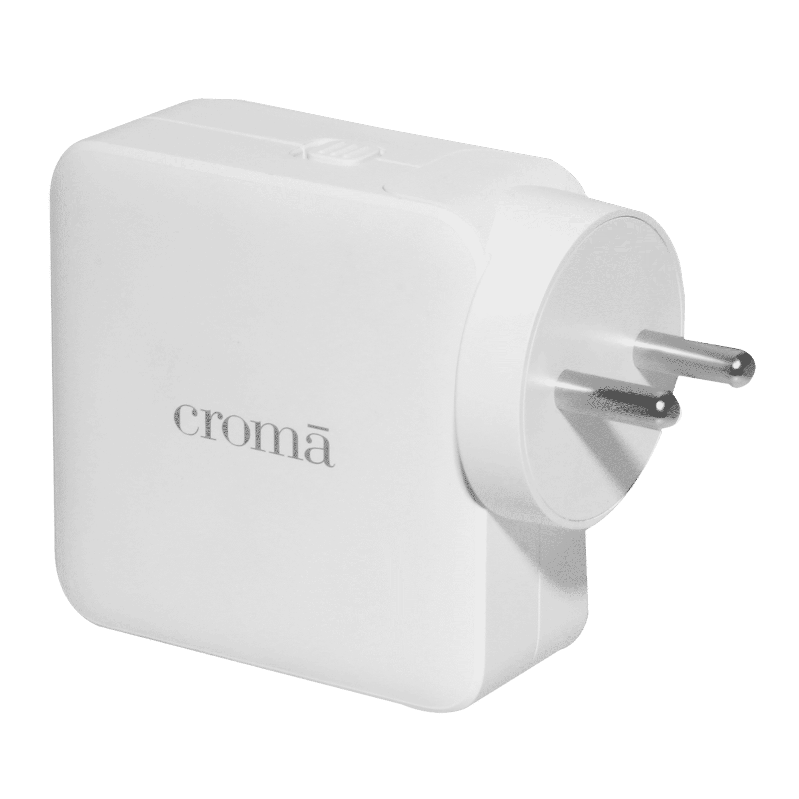 Croma 65W Type C 2-Port Fast Charger (Adapter Only, Advance GaN Technology, White)_5